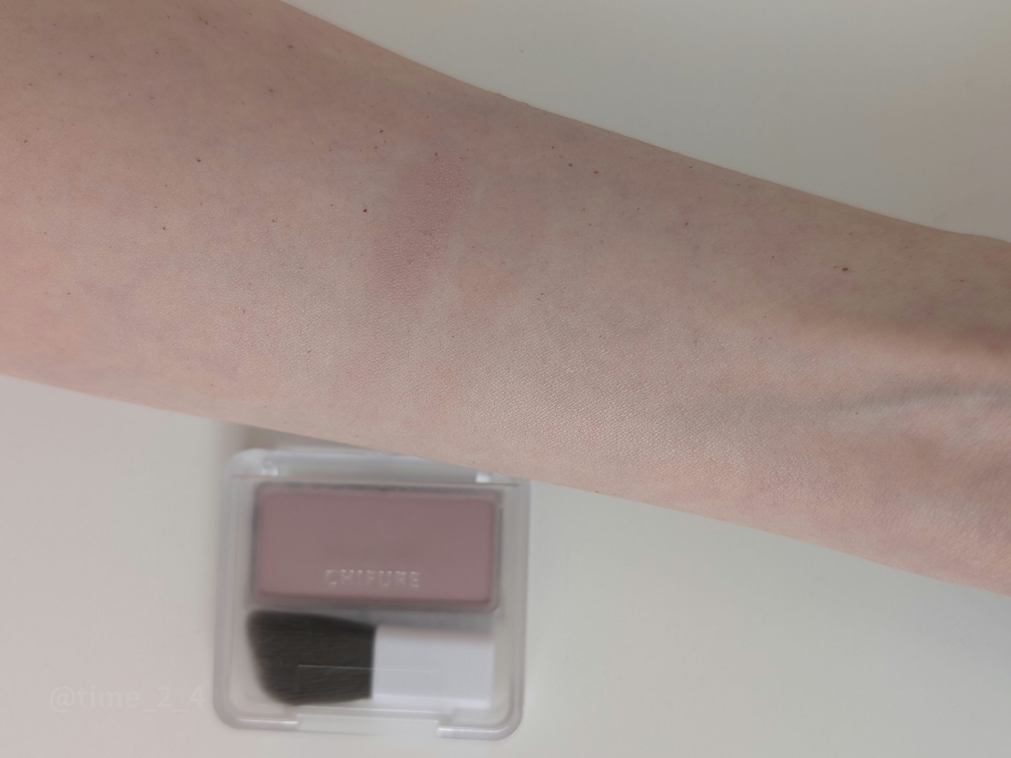 パウダー チーク/ちふれ/パウダーチークを使ったクチコミ（2枚目）