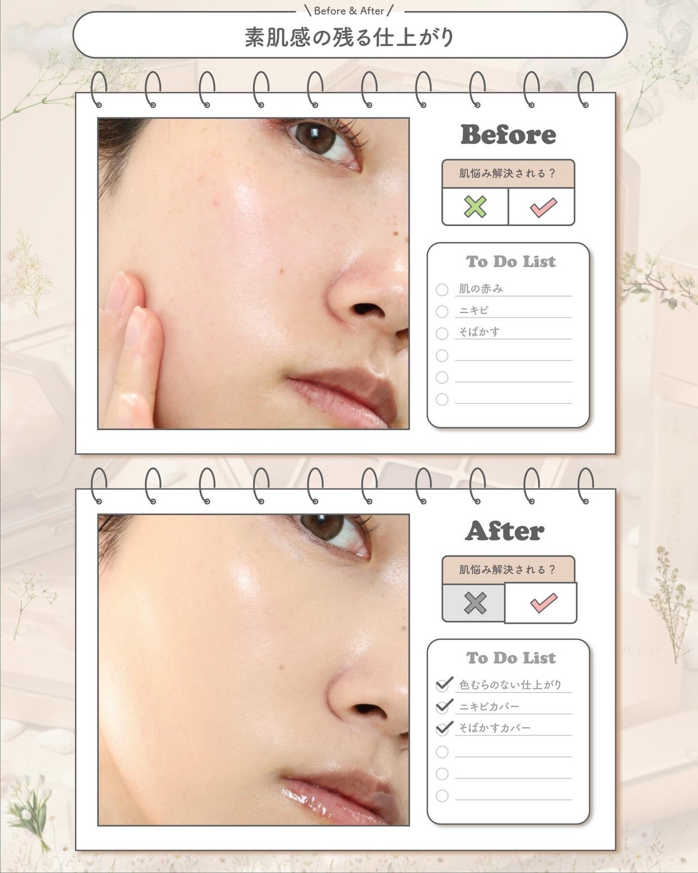 シカマヌ セラム クッションファンデ/parnell/クッションファンデーションを使ったクチコミ(4枚目)