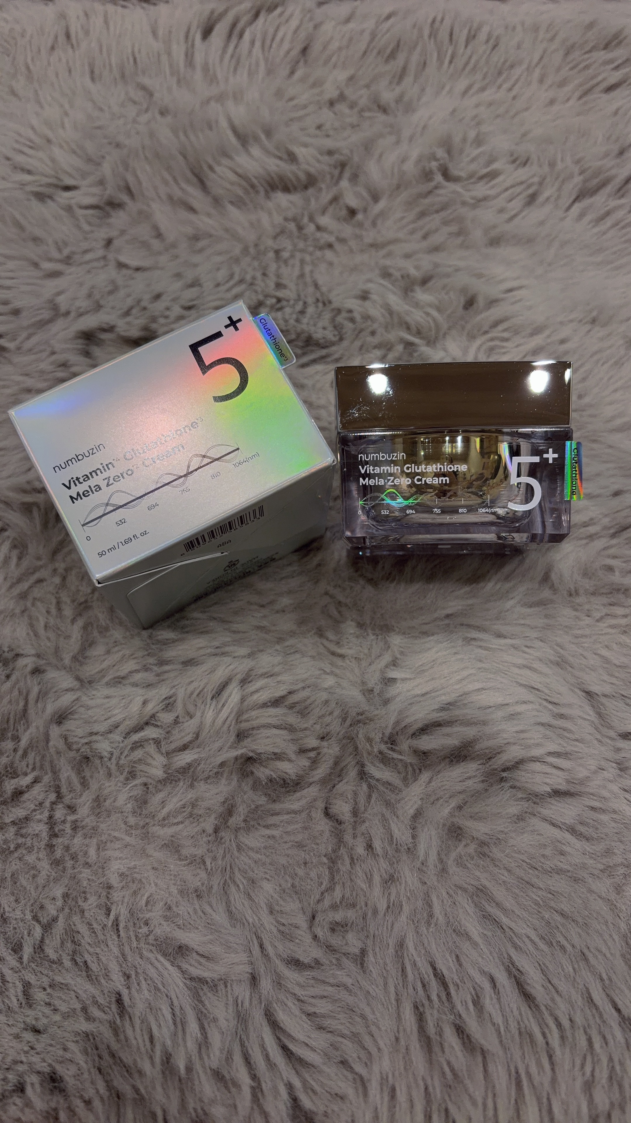 5番 白玉グルタチオンCメラゼロクリーム/numbuzin/フェイスクリームを使ったクチコミ（1枚目）