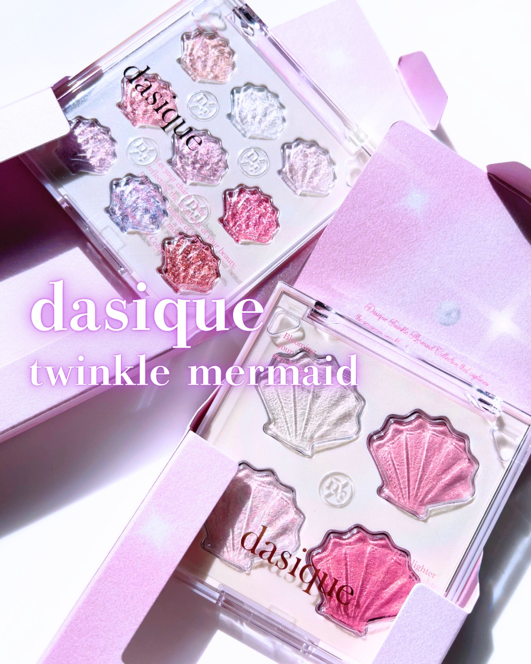 dasique
トゥインクルマーメイドコレクション🐚

全色ラメのシャドウパレット
34 トゥインクルマーメイド

これ単体よりも、トッピングとして使うのがおすすめ！
いろんなラメがあるから、その日の気分に合わせて
使い分けもできていいよ
