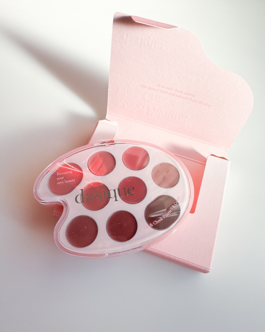 ムードペインティングリップアンドチークパレット 04ローズカラーリング/dasique/マルチパレットを使ったクチコミ（1枚目）