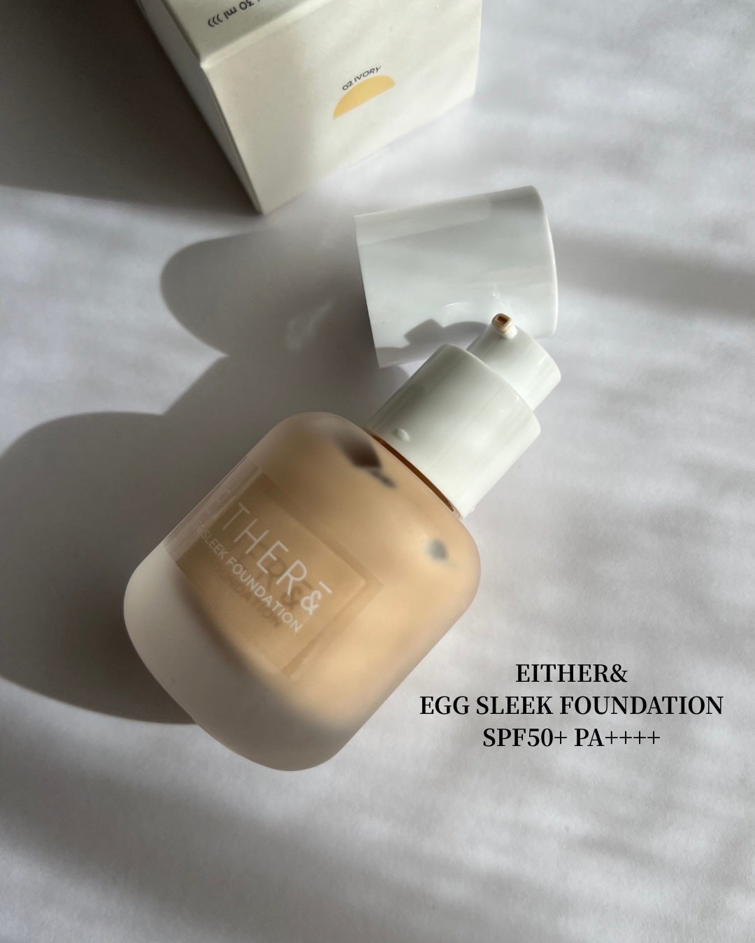 エッグスリックファンデーション/EITHER&/リキッドファンデーションを使ったクチコミ(2枚目)
