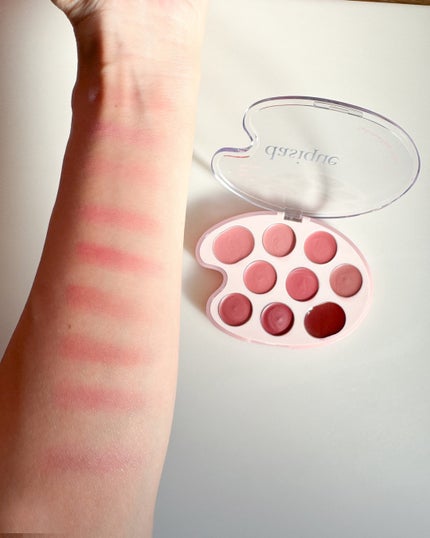 ムードペインティングリップアンドチークパレット/dasique/マルチパレットを使ったクチコミ(2枚目)