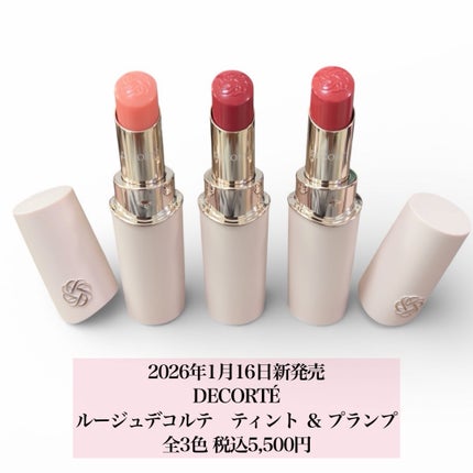 ルージュデコルテ ティント&プランプ 02 ripe strawberry/DECORTÉ/リップティントの画像