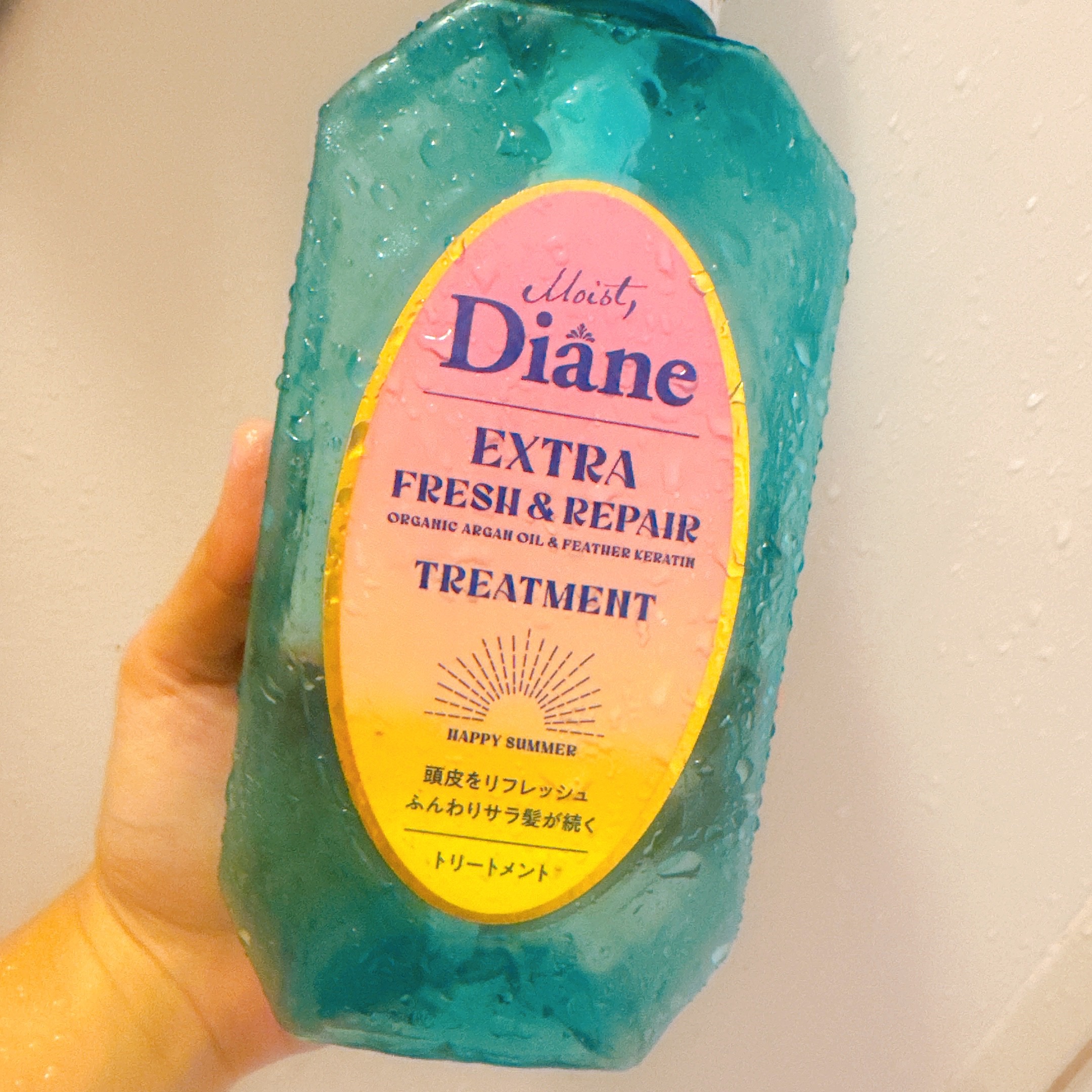 ダイアン パーフェクトビューティ エクストラフレッシュ＆リペア シャンプー＆トリートメントのクチコミ「#使い切りヘアケア 

ダイアン
エクストラフレッシュ＆リペア　トリートメント

夏に合うスー.....」（1枚目）