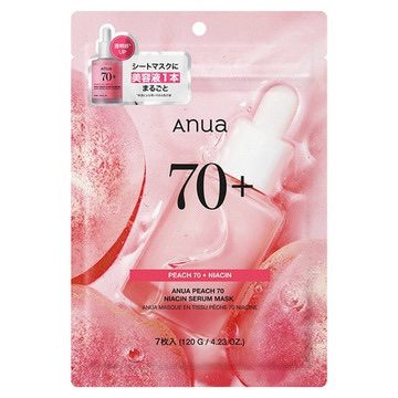 桃70％ナイアシンシートマスク 7枚入り/Anua/シートマスク・パックを使ったクチコミ（1枚目）