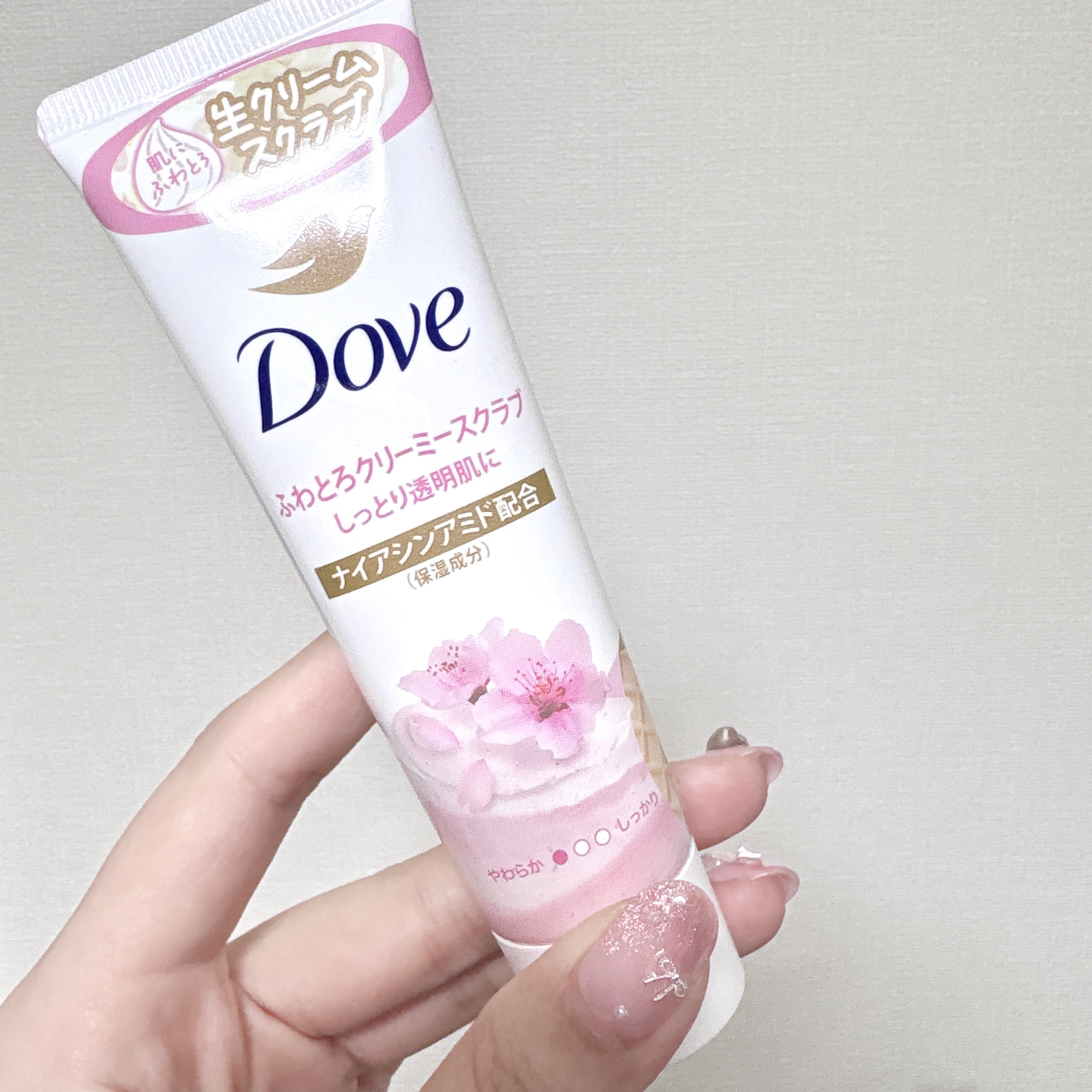 ダヴ ふわとろクリーミースクラブ サクラ＆ムスク/ダヴ/ボディスクラブを使ったクチコミ（1枚目）