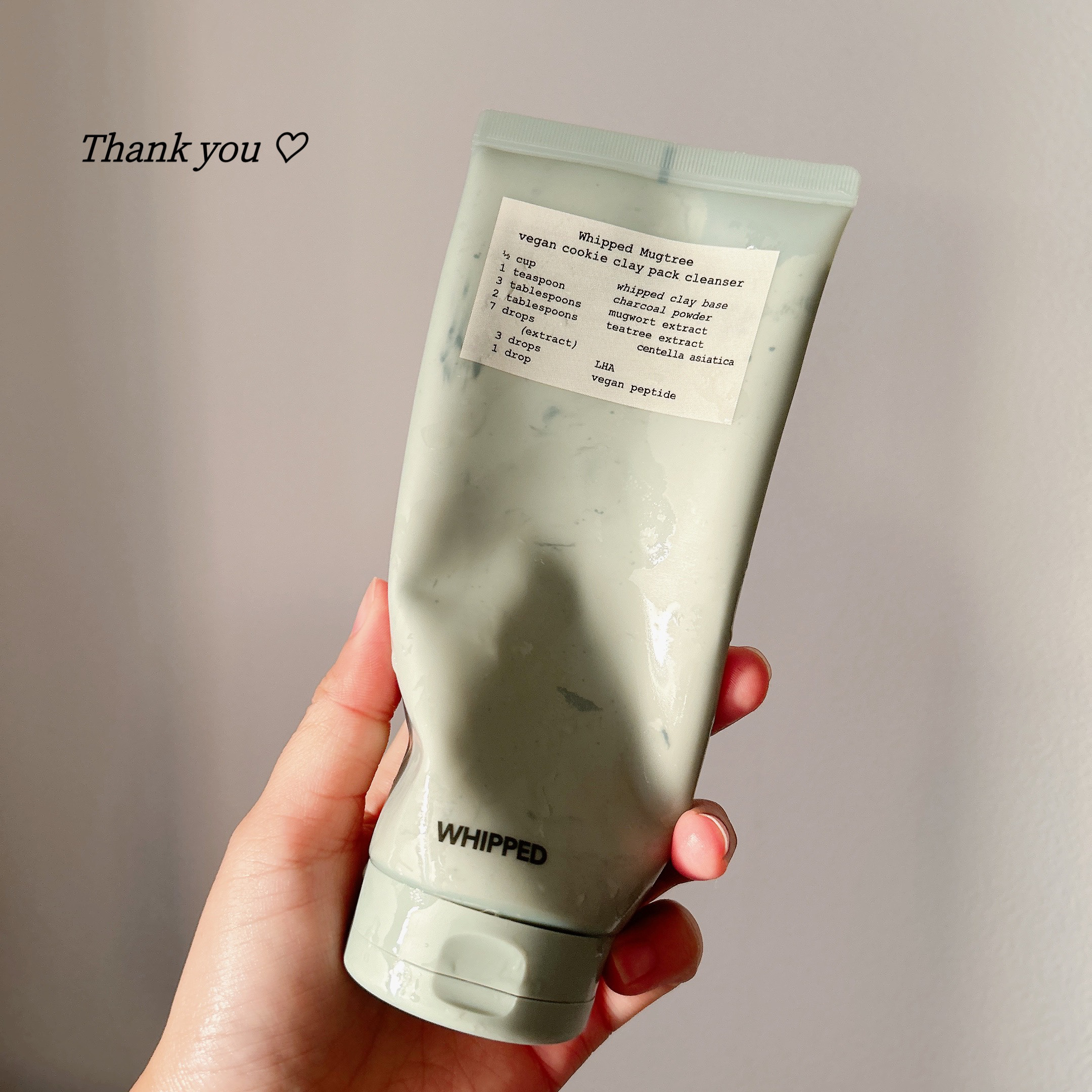 \ 使い切りレビュー💚💚 /

WHIPPED
マグツリークッキークレイパッククレンザー
使い切りました🙌🏻✨

このクレイパッククレンザーめちゃくちゃ
好きだった！！

基本的には洗顔として使って
たまにスペシャルケアとして
クレ