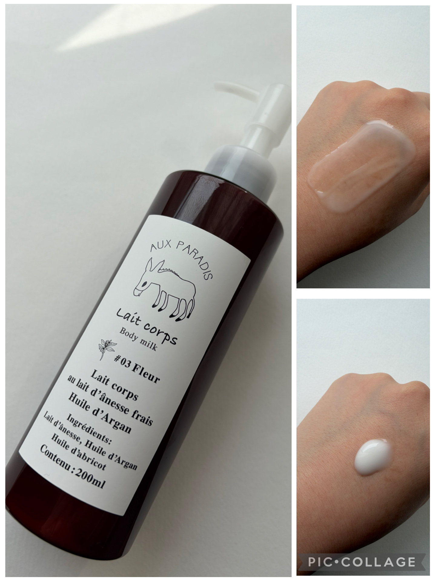 AUX PARADIS フルールボディミルクのクチコミ「AUX PARADIS フルールボディミルク🐴


アルガンオイルとアプリコットオイル(補油成.....」（1枚目）