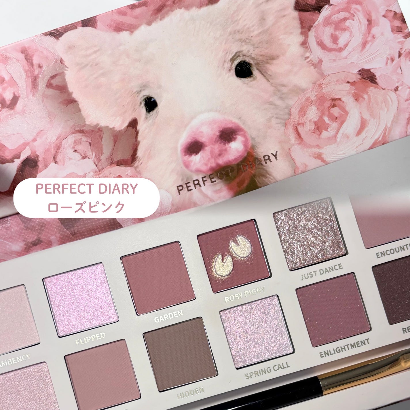 エクスプローラ12色 動物アイシャドウパレット/PERFECT DIARY/アイシャドウパレットを使ったクチコミ(2枚目)