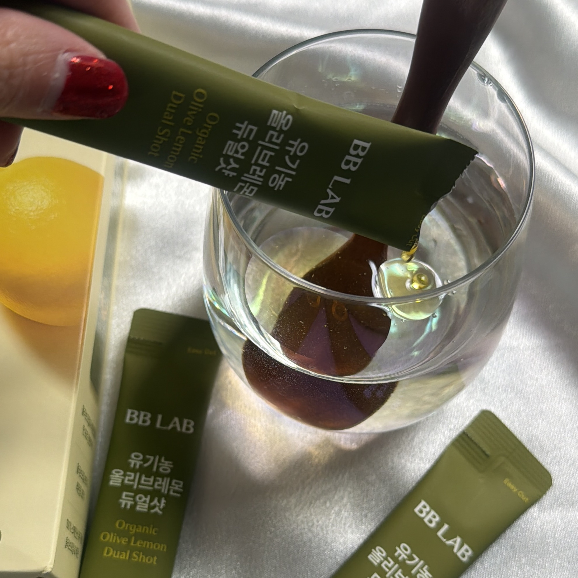 オーガニックオリーブレモンデュアルショット/BB LAB/美容サプリメントを使ったクチコミ（2枚目）
