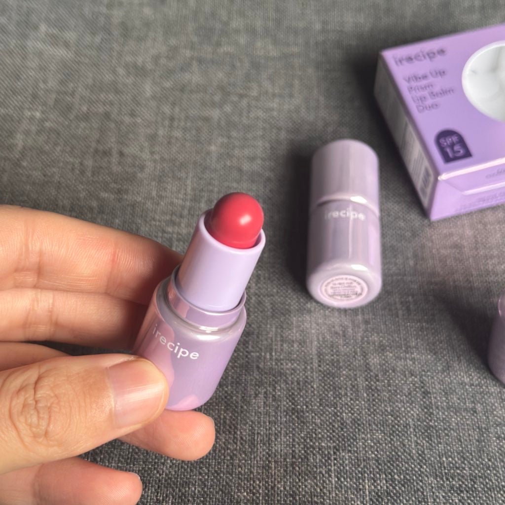 バイブアップライン リップバーム デュオセット/irecipe/メイクアップキットを使ったクチコミ(2枚目)