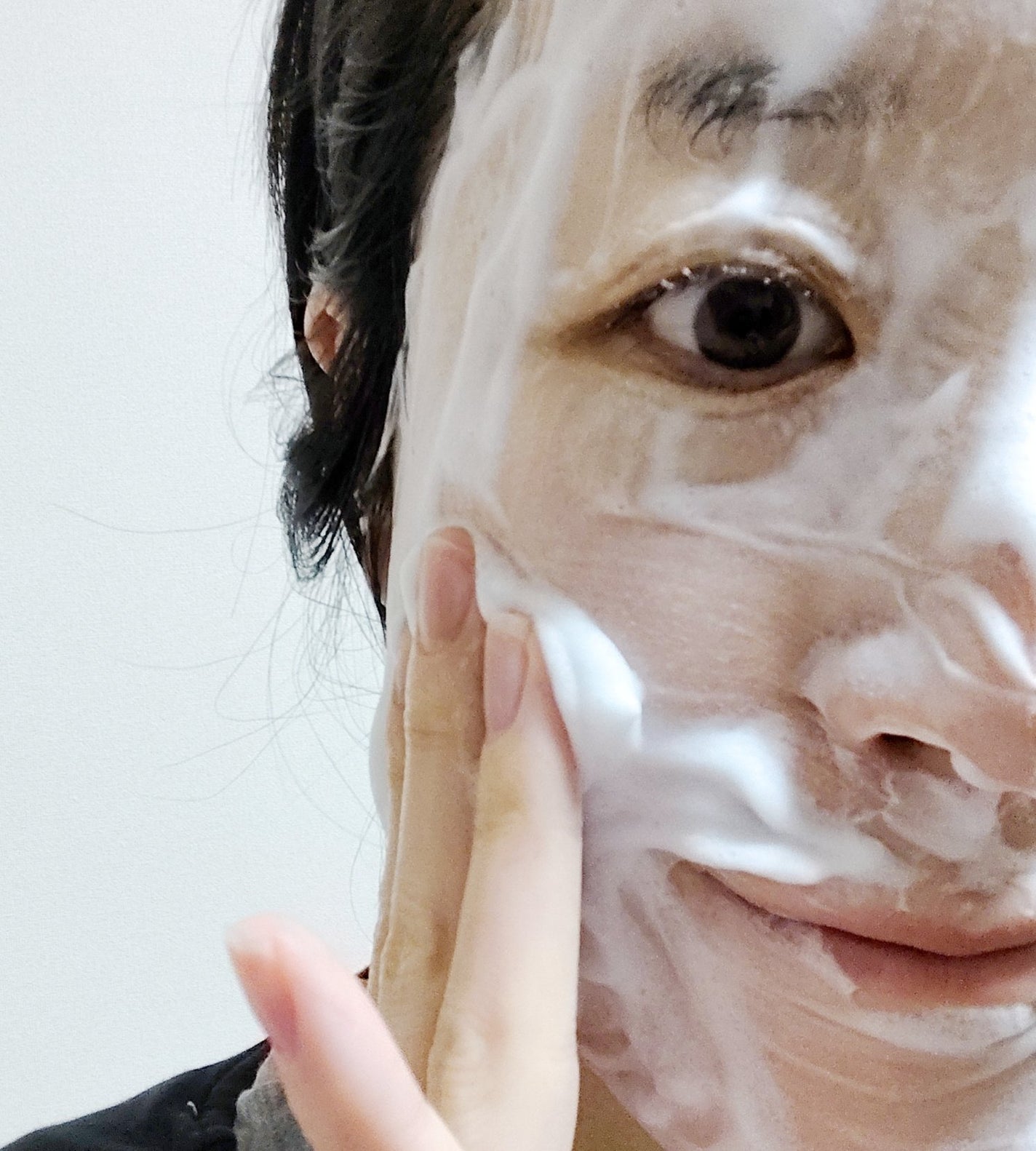 酒粕&泥洗顔/うるおい日本酒コスメ/洗顔フォームを使ったクチコミ(3枚目)