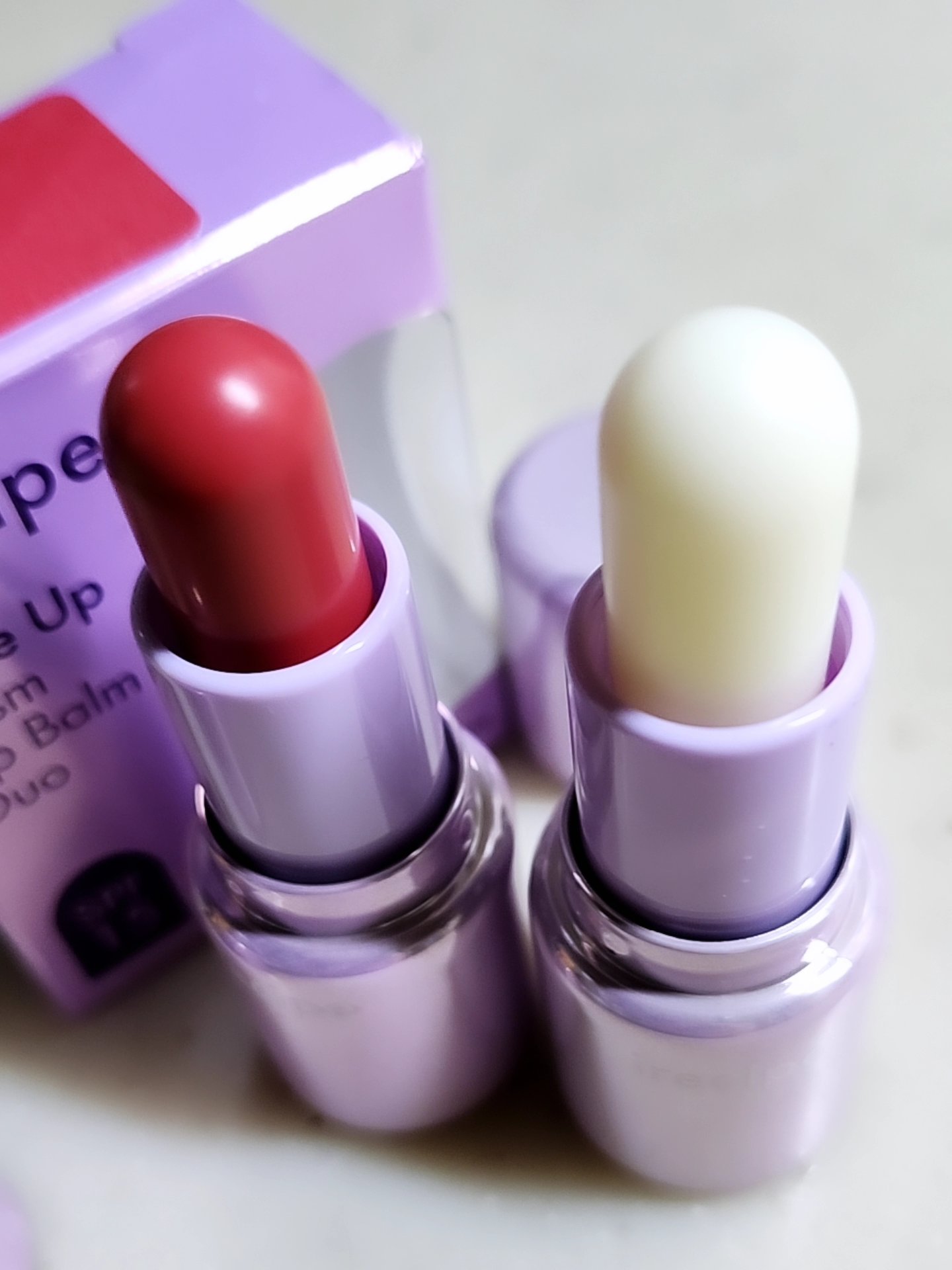 バイブアップライン リップバーム デュオセット/irecipe/メイクアップキットを使ったクチコミ（1枚目）