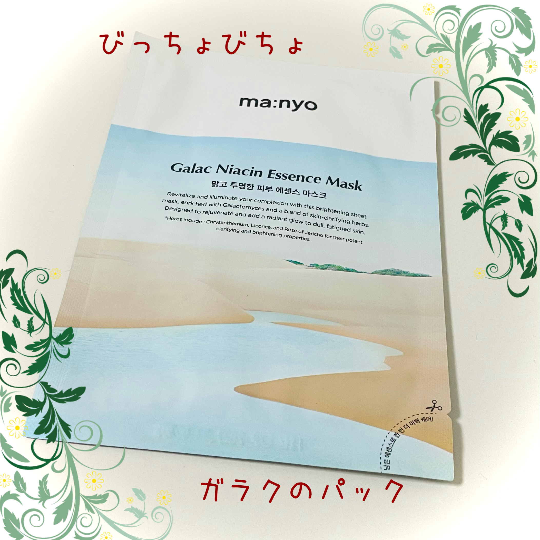 ガラクナイアシン エッセンスマスク/manyo/シートマスク・パックを使ったクチコミ（1枚目）