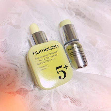 5番 白玉グルタチオンCトーンアップベース SPF50+ PA++++/numbuzin/化粧下地を使ったクチコミ(2枚目)