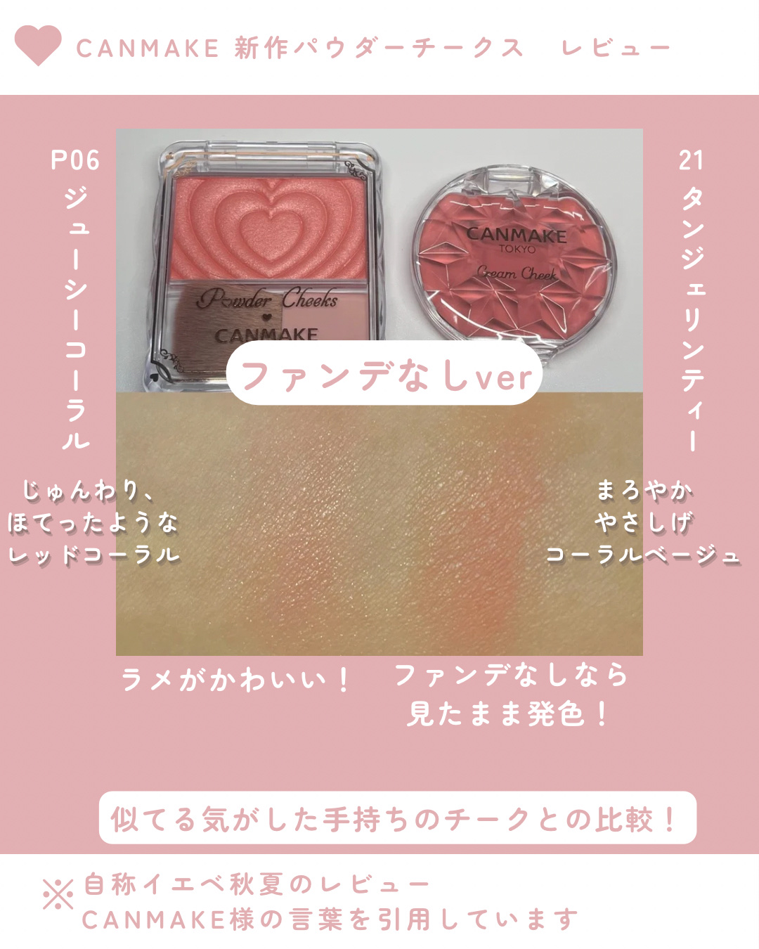 クリームチーク/キャンメイク/ジェル・クリームチークを使ったクチコミ（3枚目）