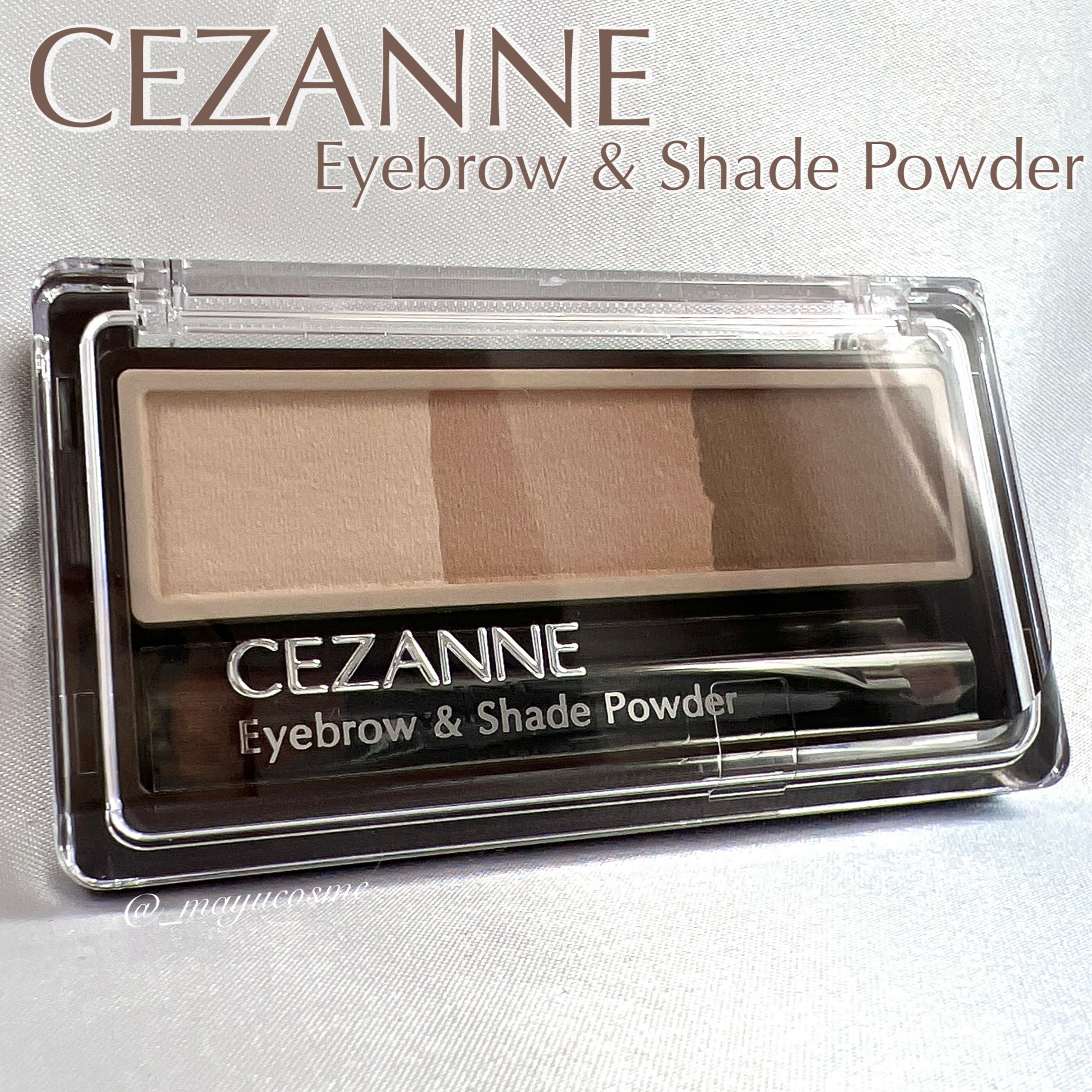 アイブロウ&シェードパウダー/CEZANNE/パウダーアイブロウを使ったクチコミ（1枚目）