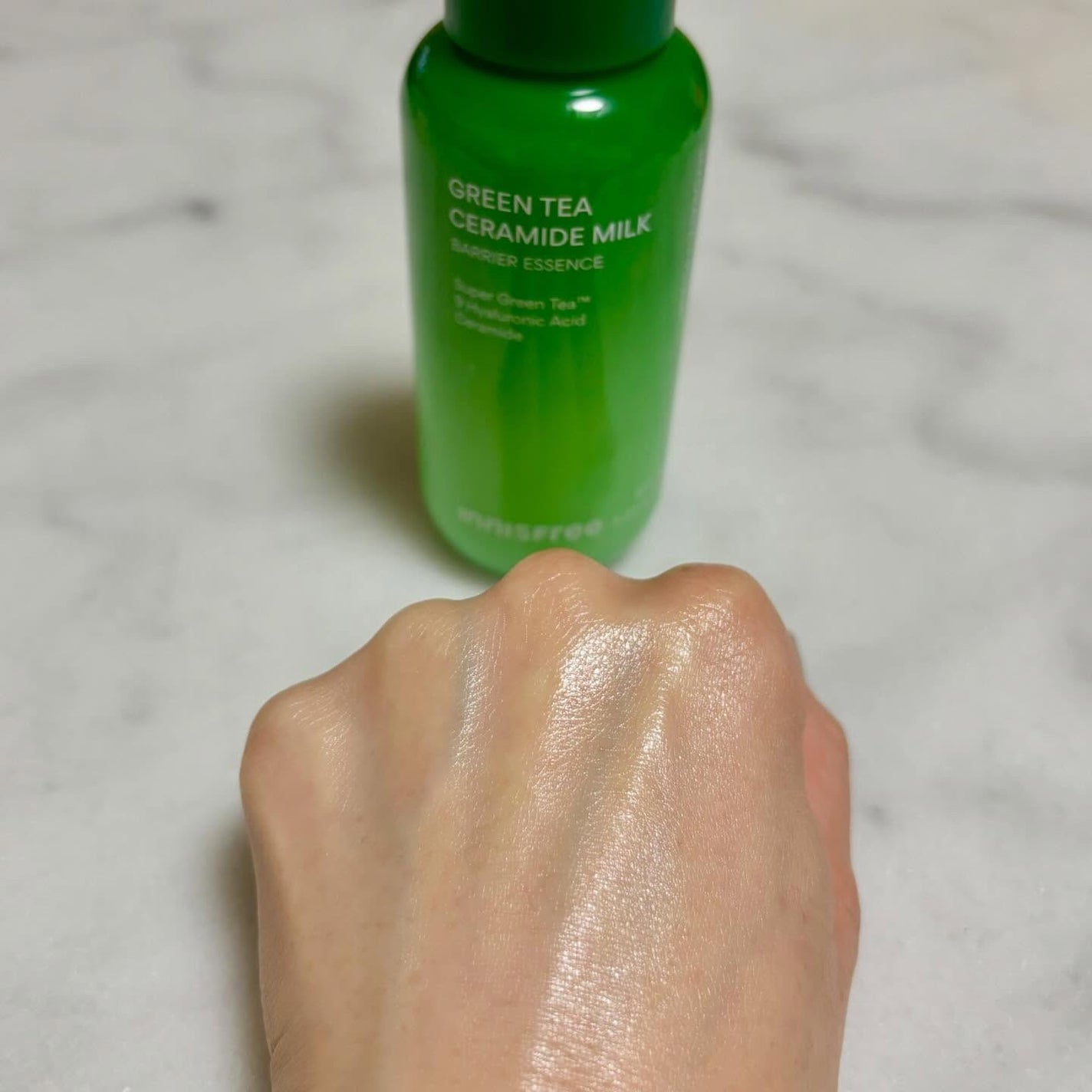 グリーンティー セラミド バリア クリーム/innisfree/フェイスクリームを使ったクチコミ(3枚目)