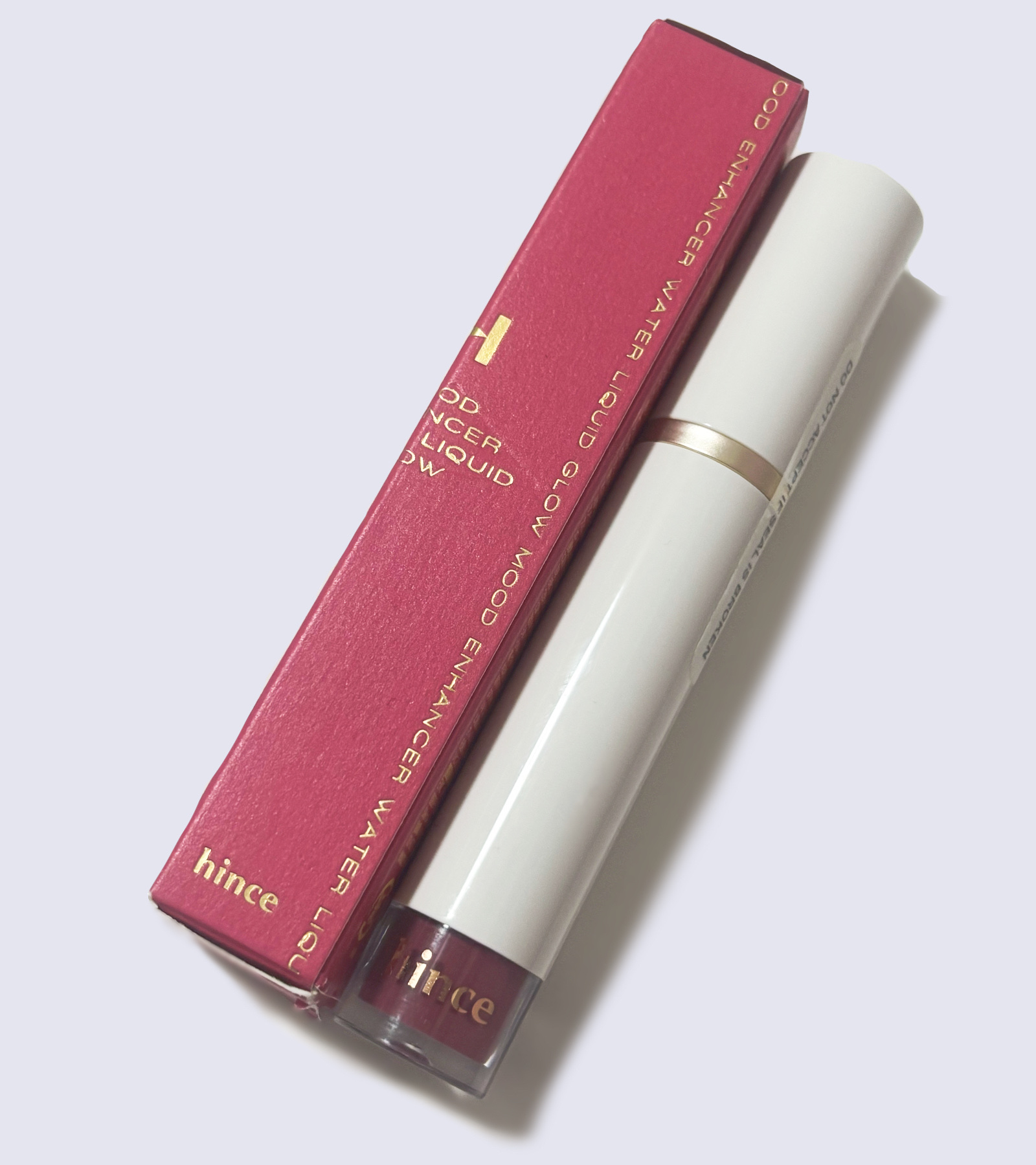 ムードインハンサーウォーターリキッドグロウ/hince/口紅を使ったクチコミ（2枚目）