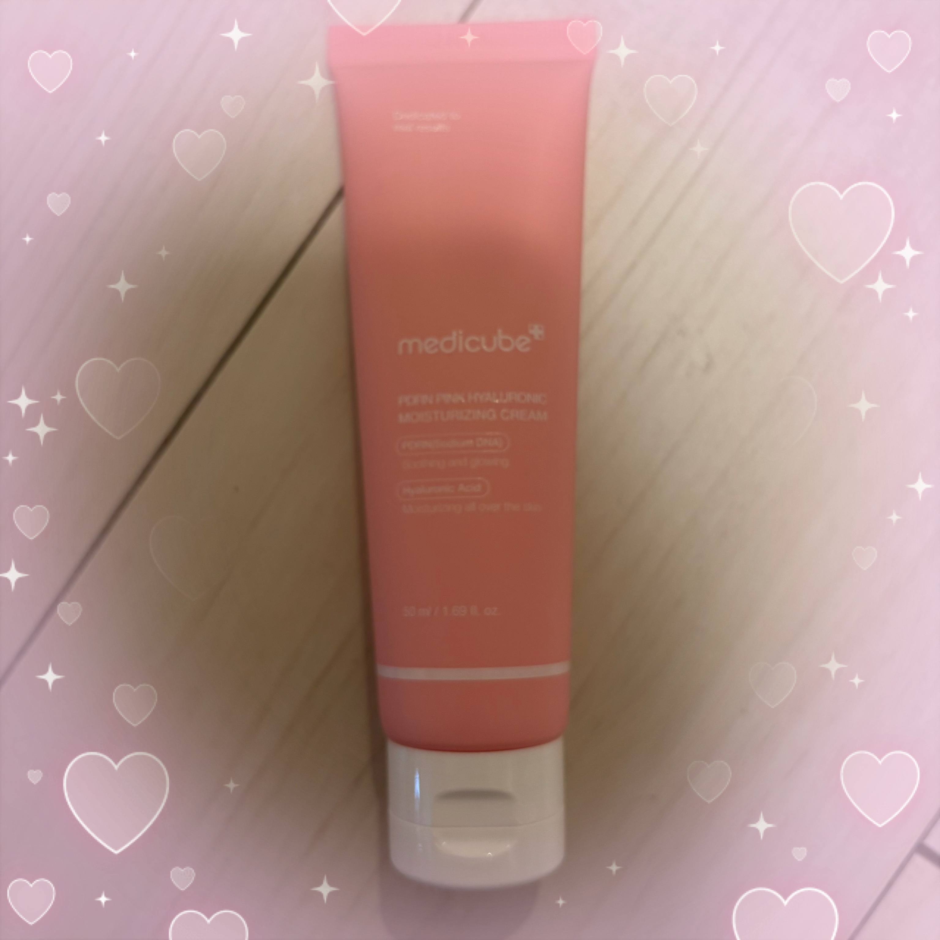 PDRN ピンク ヒアルロニック 水分クリーム/MEDICUBE/フェイスクリームを使ったクチコミ（1枚目）