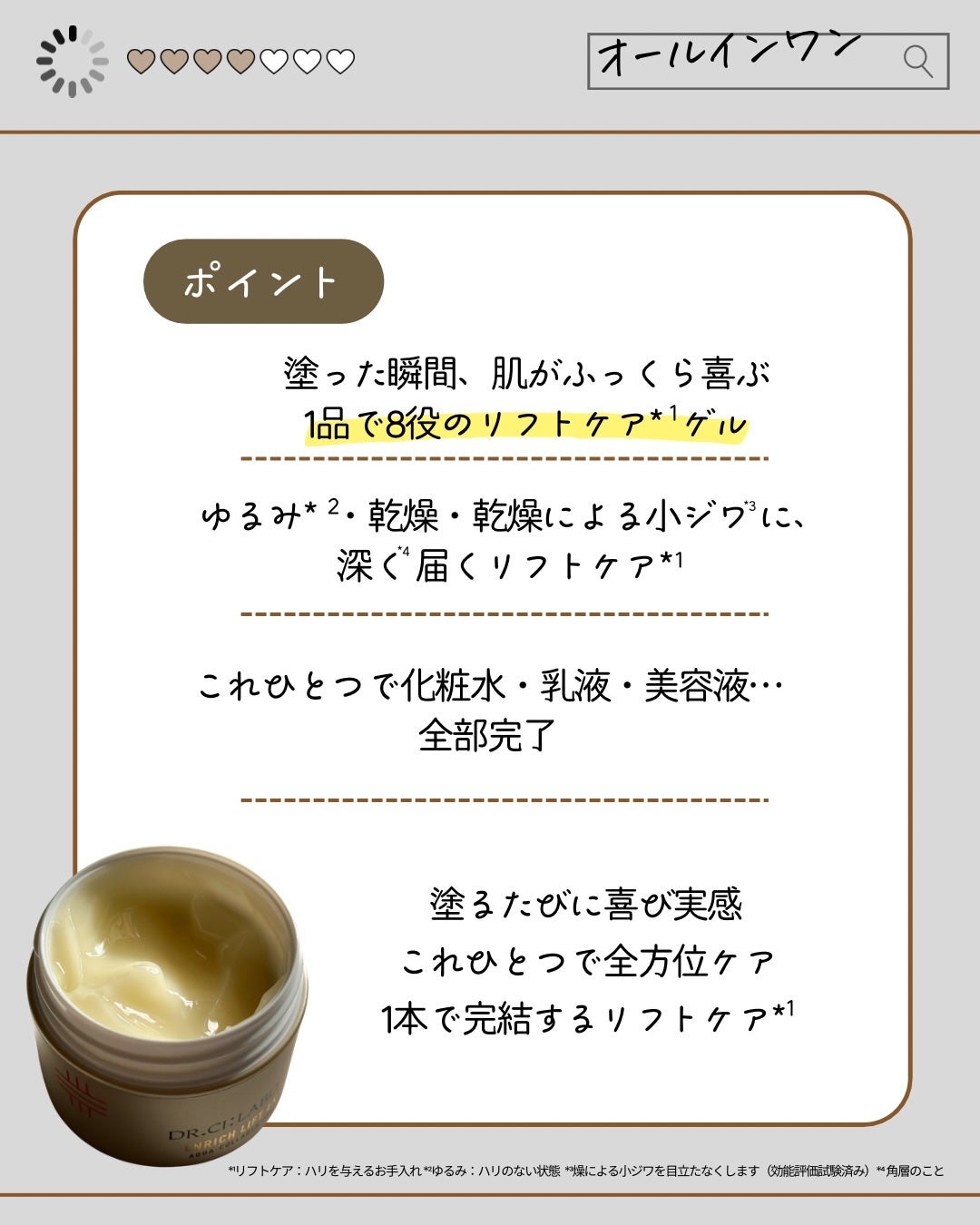 薬用アクアコラーゲンゲル エンリッチリンクルリペア/ドクターシーラボⓇ/フェイスクリームを使ったクチコミ(3枚目)