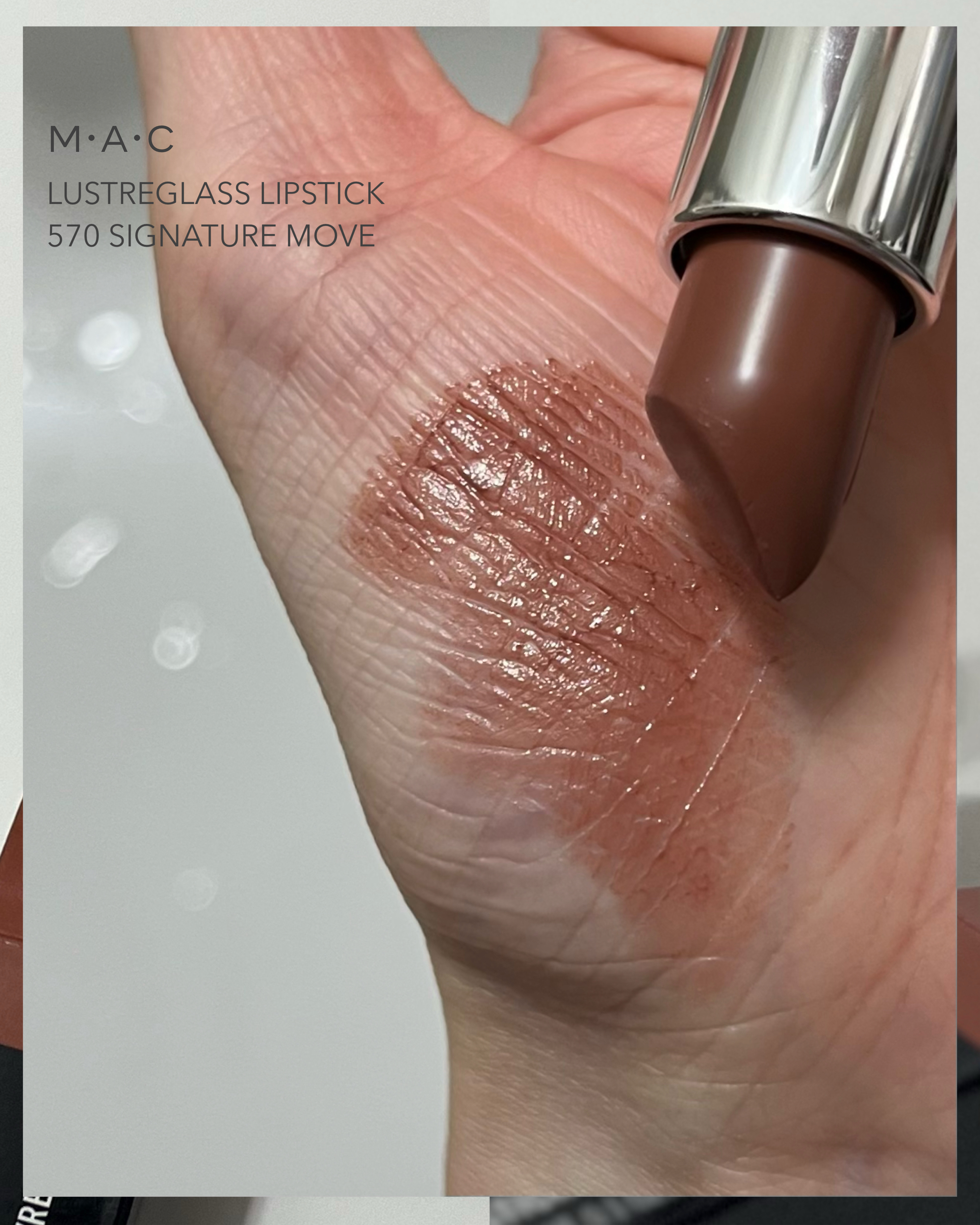 ラスターガラス リップスティック シグネチャー ムーブ/M・A・C/口紅を使ったクチコミ（3枚目）