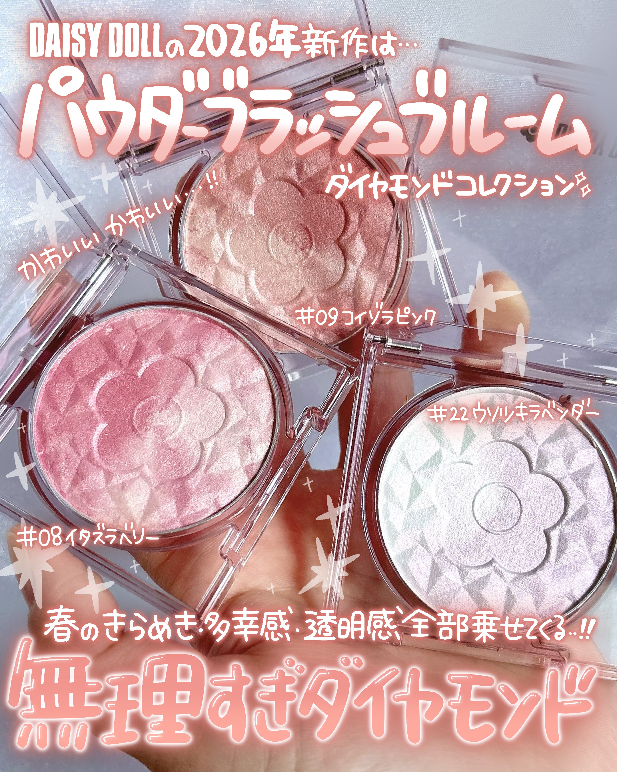 デイジードール パウダー ブラッシュ ブルーム/DAISY DOLL by MARY QUANT/パウダーチークを使ったクチコミ（2枚目）