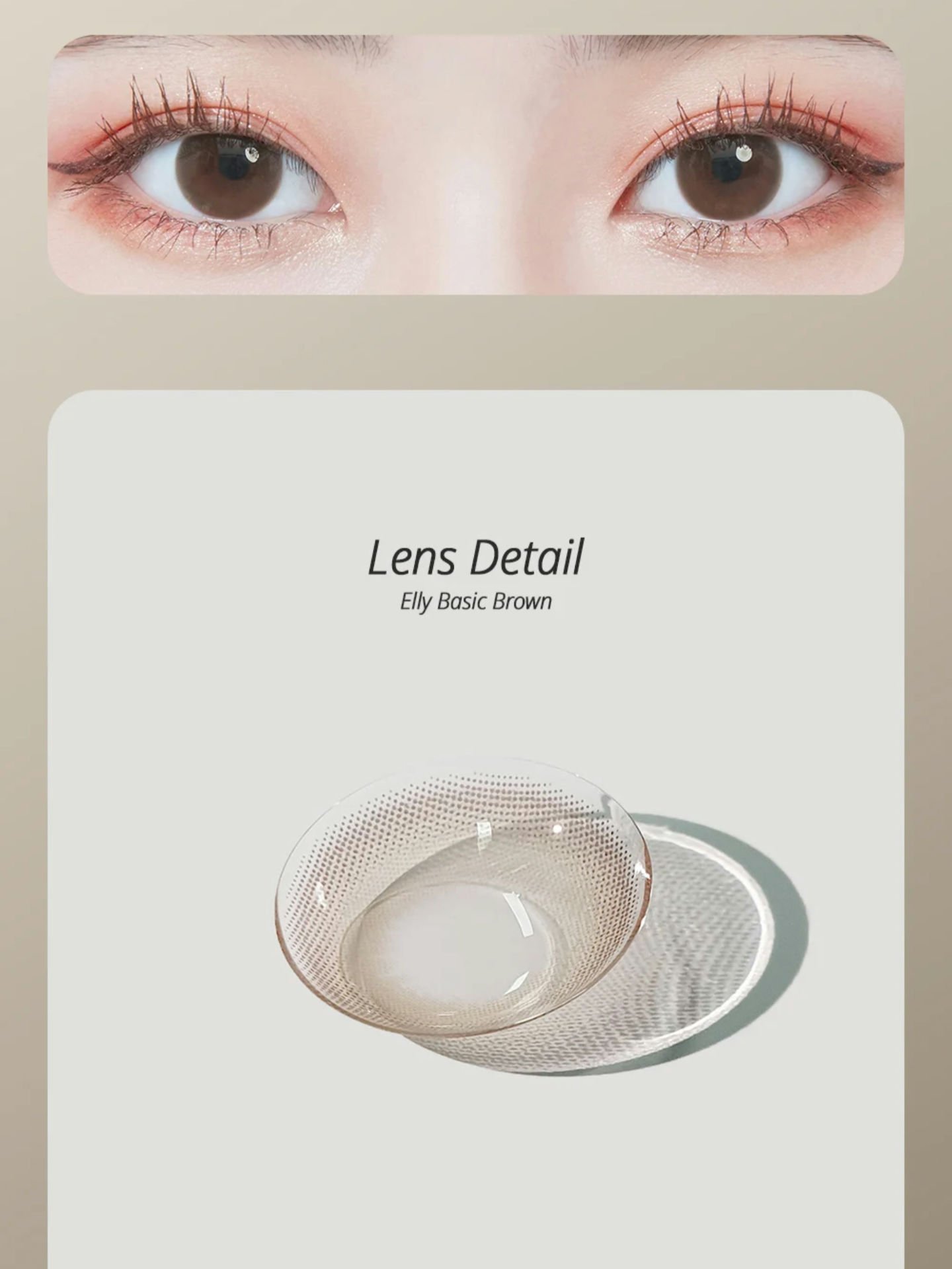 THEPIEL thepielのクチコミ「THEPIEL
 Elly Basic brown

瞳より一回り大きいけどレンズの色が薄いか.....」（2枚目）