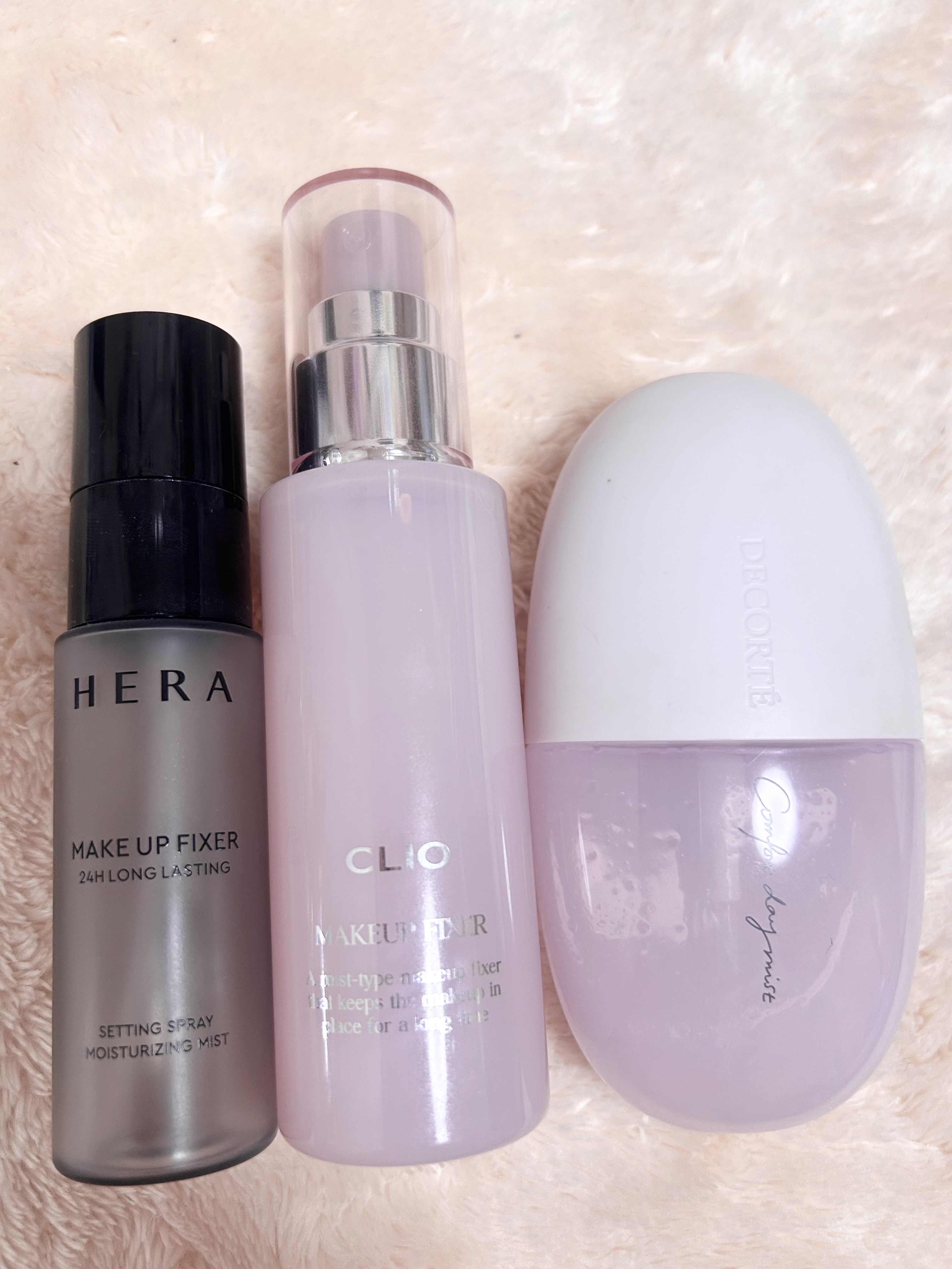 HERA メイクアップ フィクサー EXのクチコミ「HERA
メイクアップ フィクサー EX

崩れにくかったのと
使い方が分かりやすく
工程ごと.....」（1枚目）