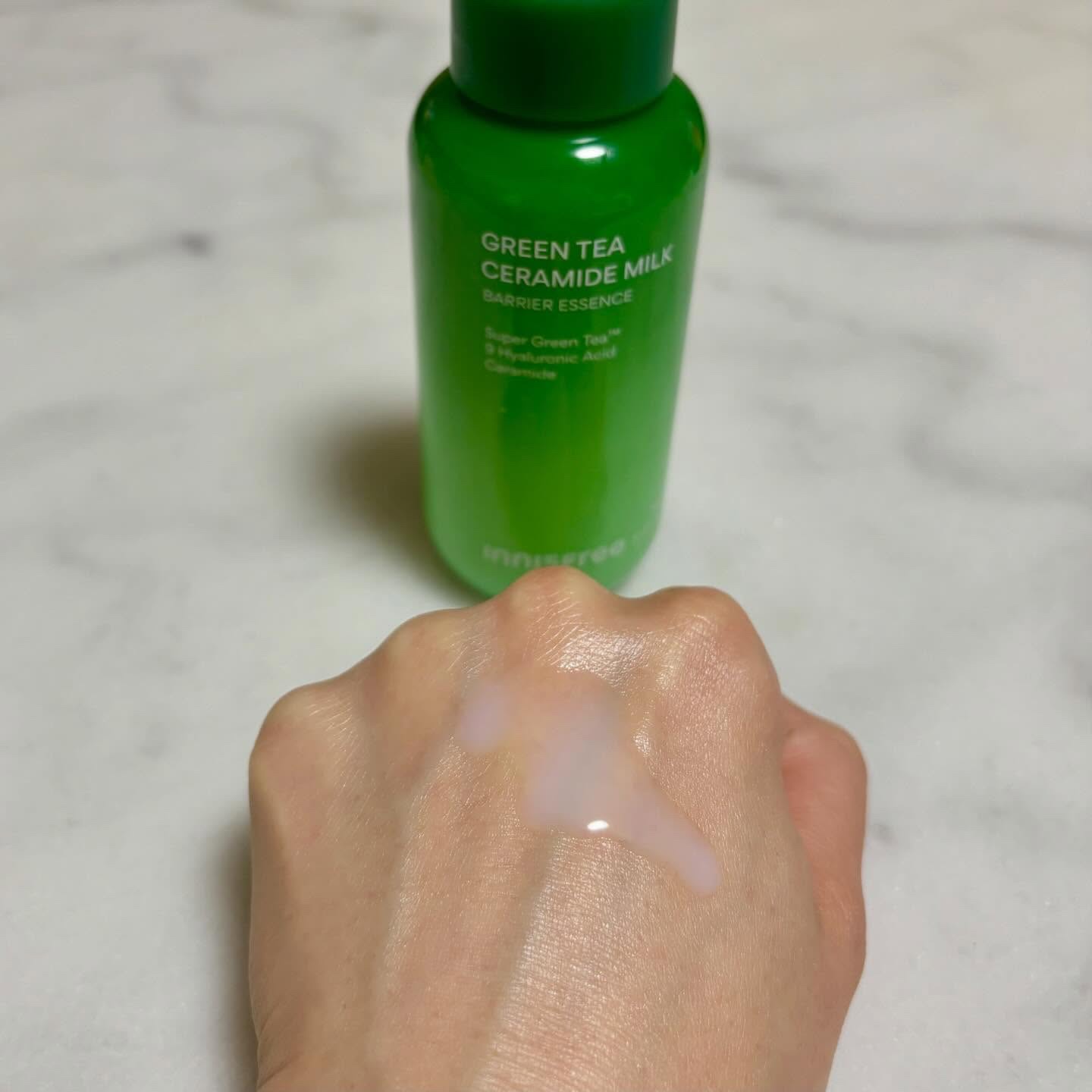 グリーンティー セラミド バリア クリーム​/innisfree/フェイスクリームを使ったクチコミ（2枚目）