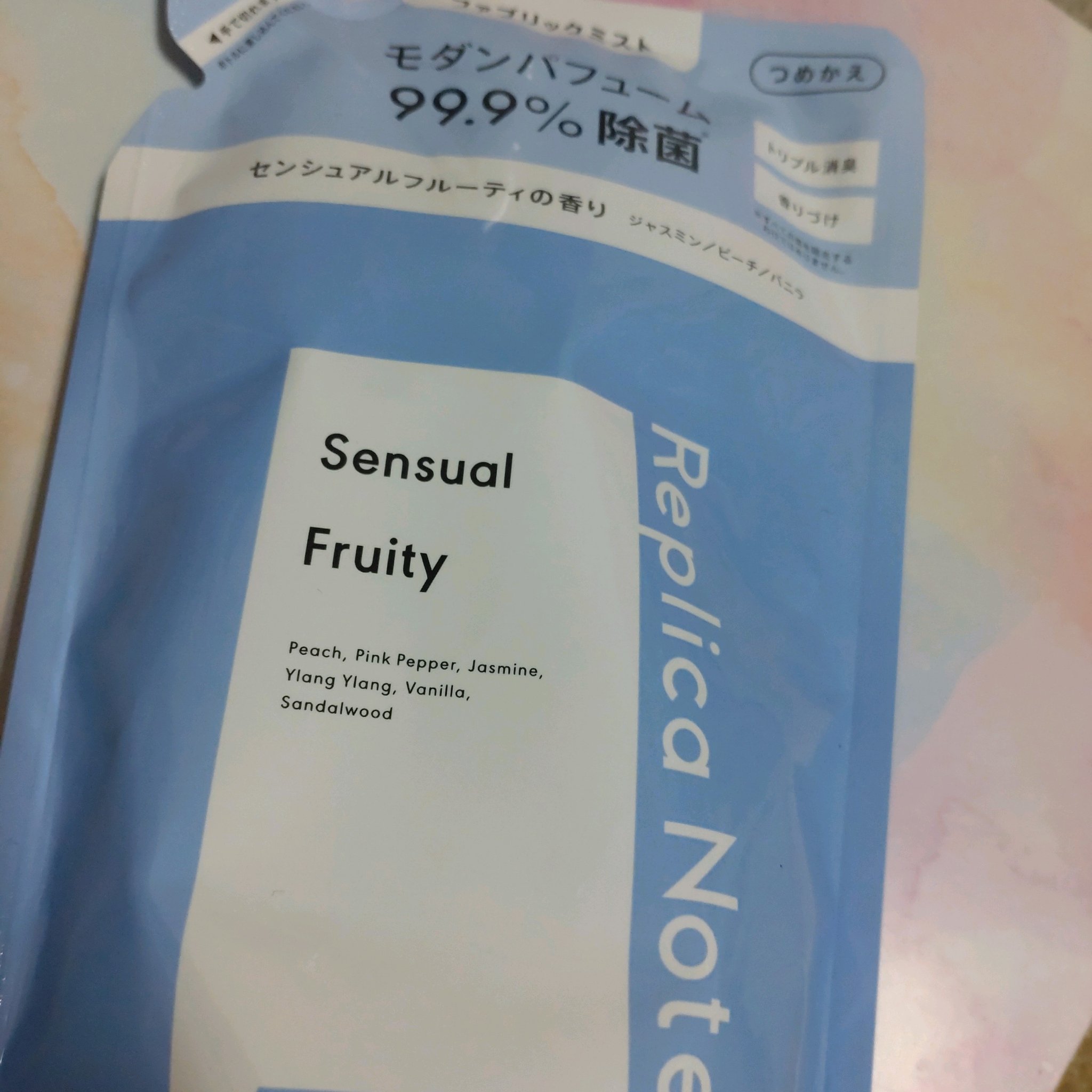 ファブリックミスト センシュアルフルーティ 詰替え用/Replica Notes/ファブリックミストを使ったクチコミ（1枚目）