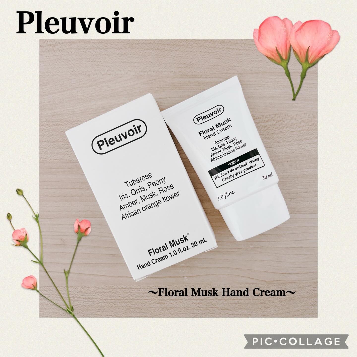 ハンドクリーム Floral Musk /Pleuvoir/ハンドクリームを使ったクチコミ（1枚目）