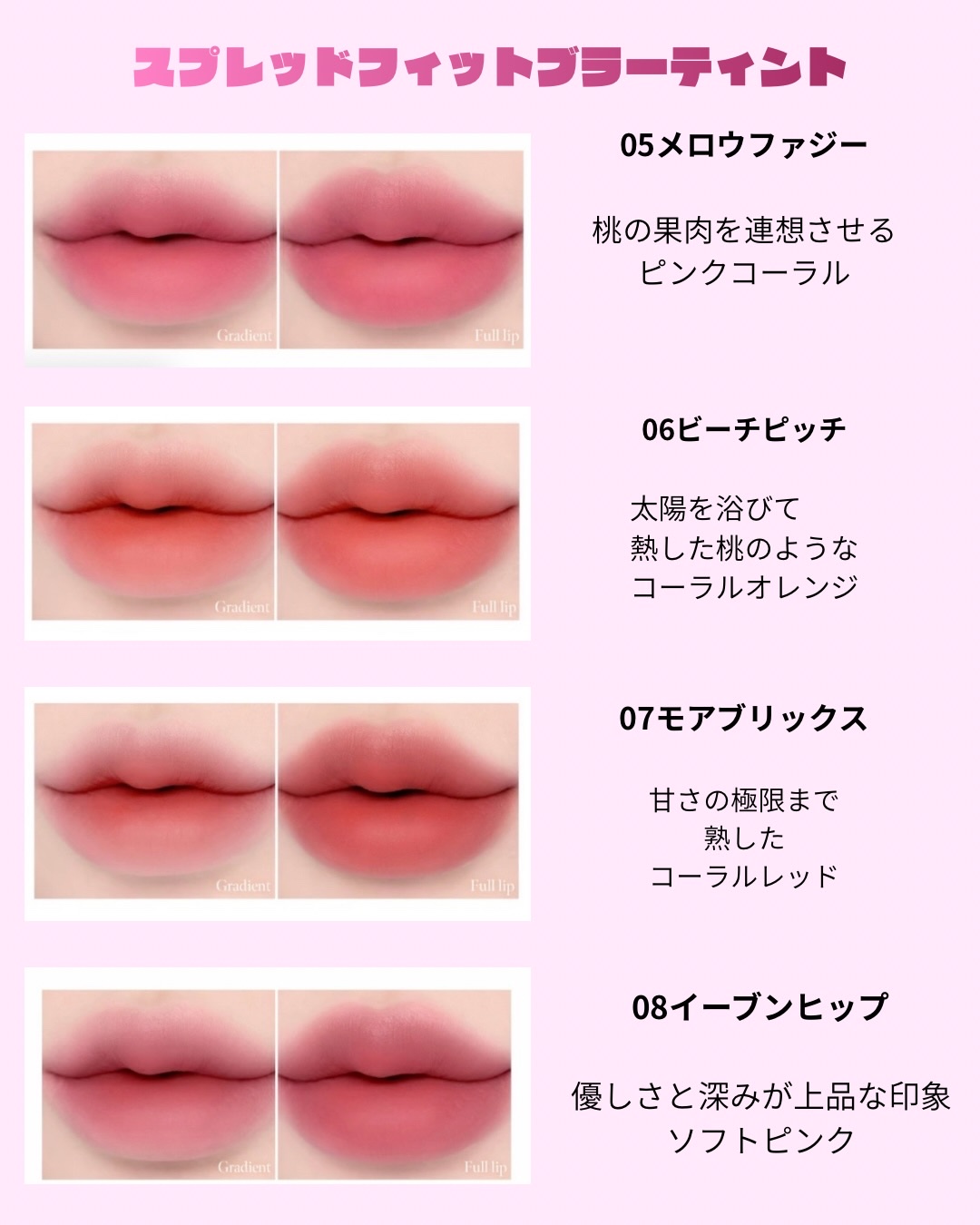 スプレッドフィットブラーティント/Milk Touch/リップティントを使ったクチコミ（3枚目）