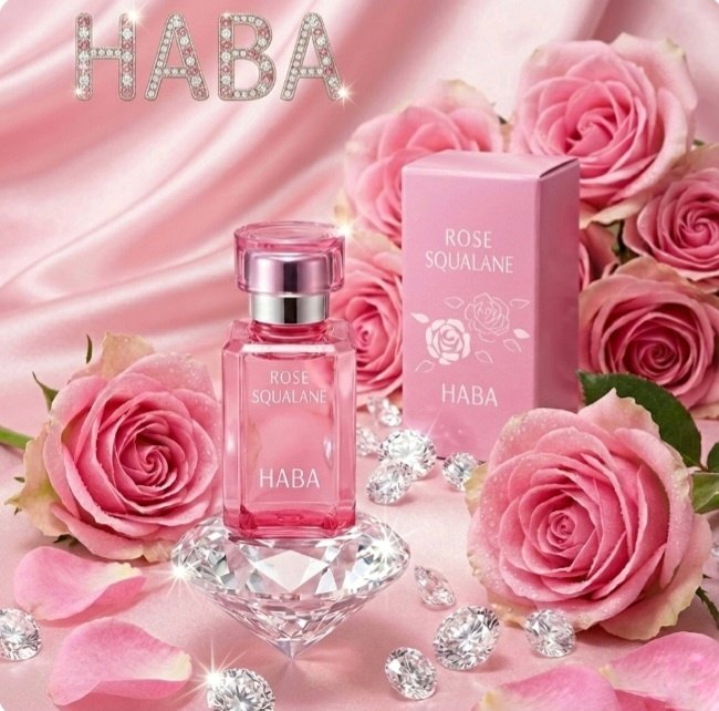 HABA ローズスクワランのクチコミ「HABA
ローズスクワラン

限定のロ－ズスクワラン。
希少なダマスクローズのエキス配合。
バ.....」（1枚目）