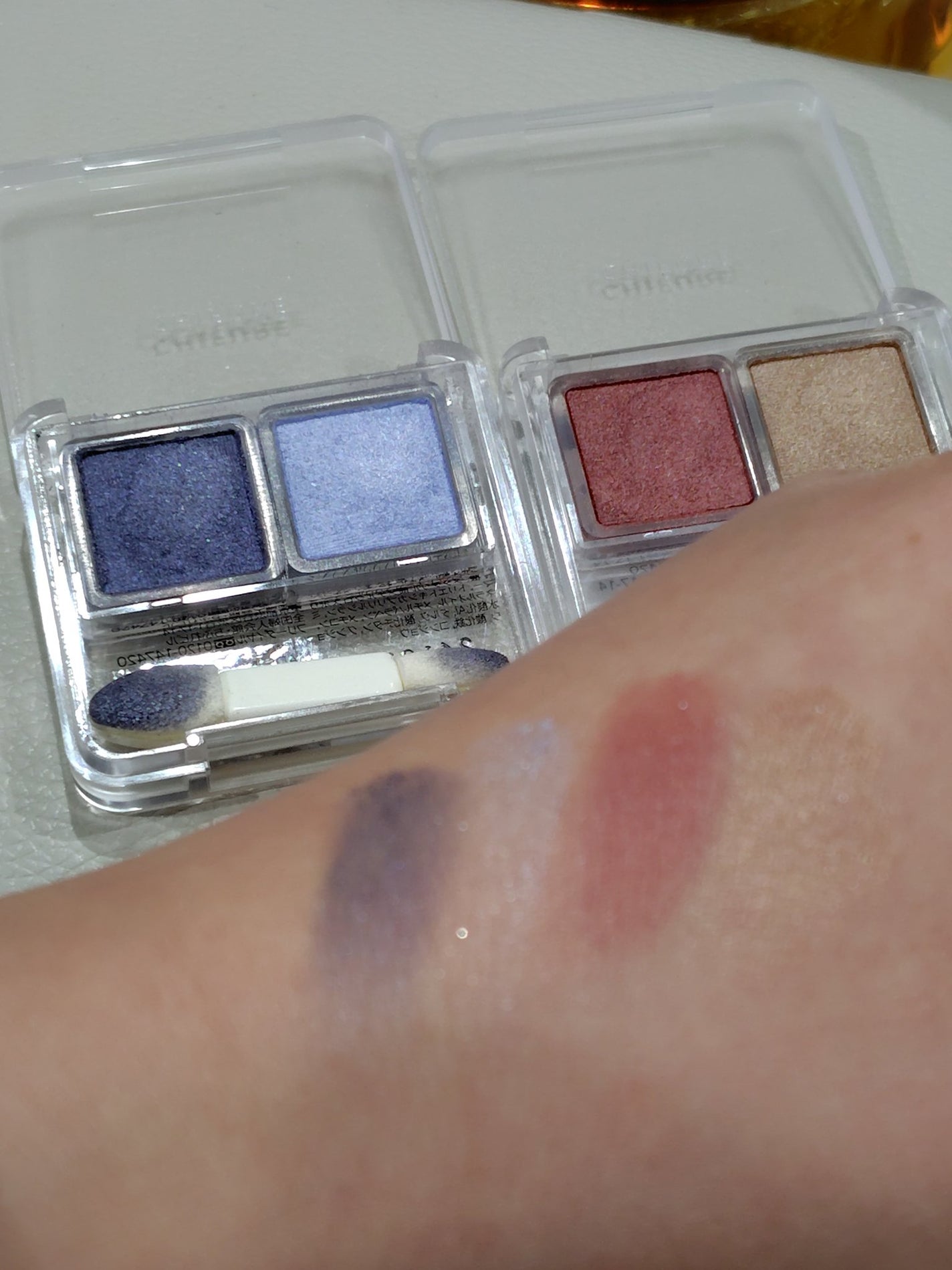 ツイン カラー アイシャドウ/ちふれ/アイシャドウパレットを使ったクチコミ(4枚目)