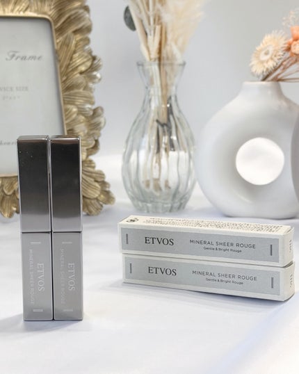 ミネラルシアールージュⅡ/エトヴォス/口紅を使ったクチコミ(4枚目)