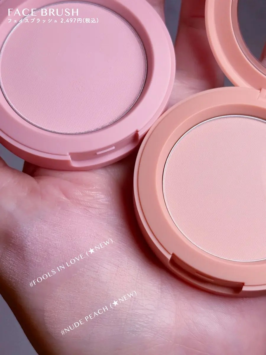 3CE 3CE フェイスブラッシュのクチコミ「ぽわんとした血色感ほっぺになれる3CEのフェイスブラッシュにお店で買えるカラーが新登場🤍⟡

.....」（3枚目）