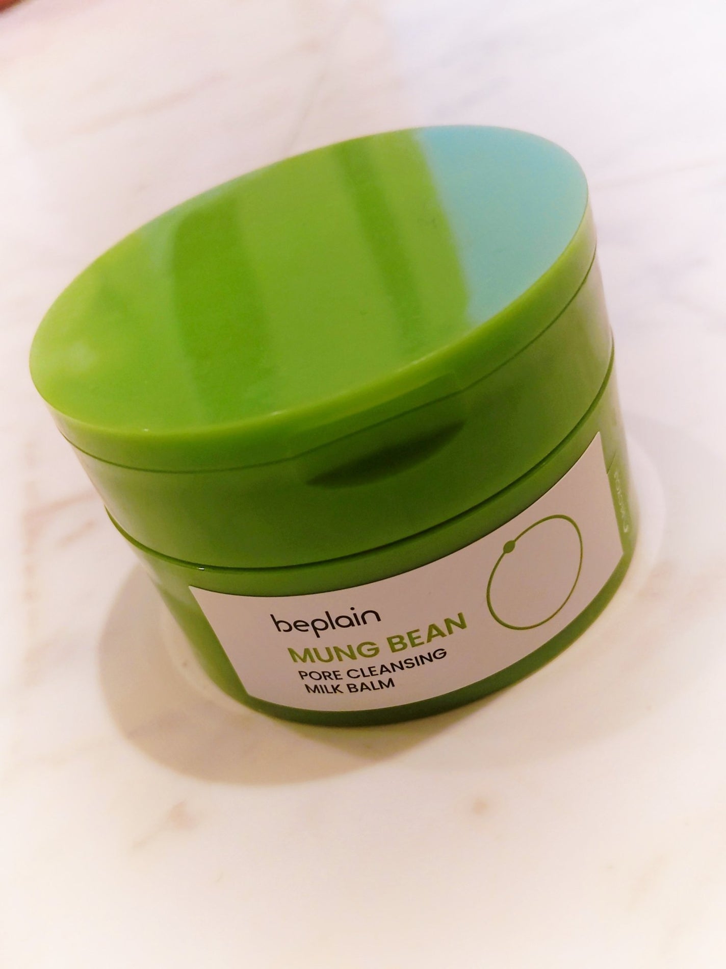 緑豆毛穴クレンジングミルクバーム/beplain/クレンジングバームを使ったクチコミ(1枚目)