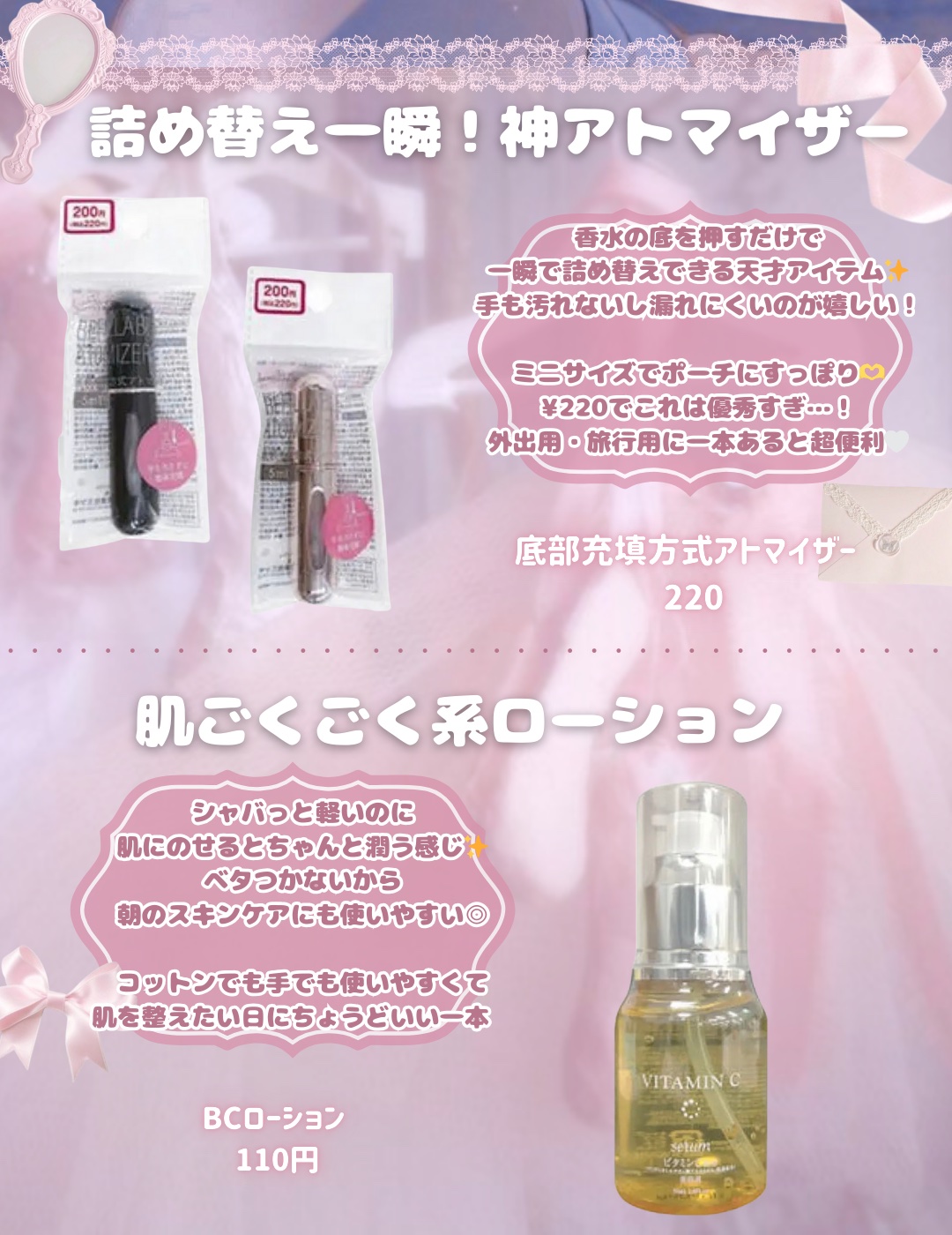 底部充填方式アトマイザー/DAISO/その他を使ったクチコミ（2枚目）