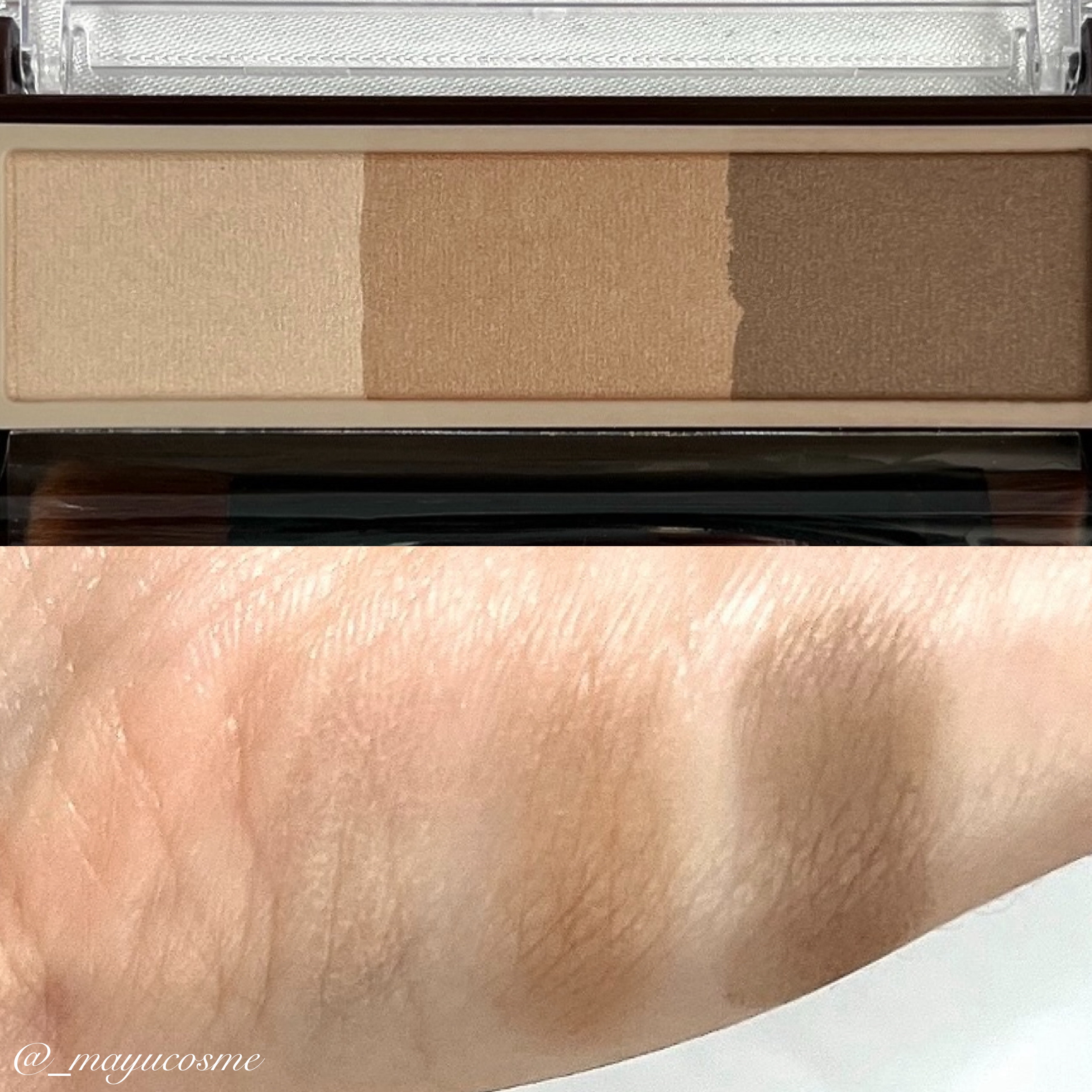 アイブロウ&シェードパウダー/CEZANNE/パウダーアイブロウを使ったクチコミ（2枚目）