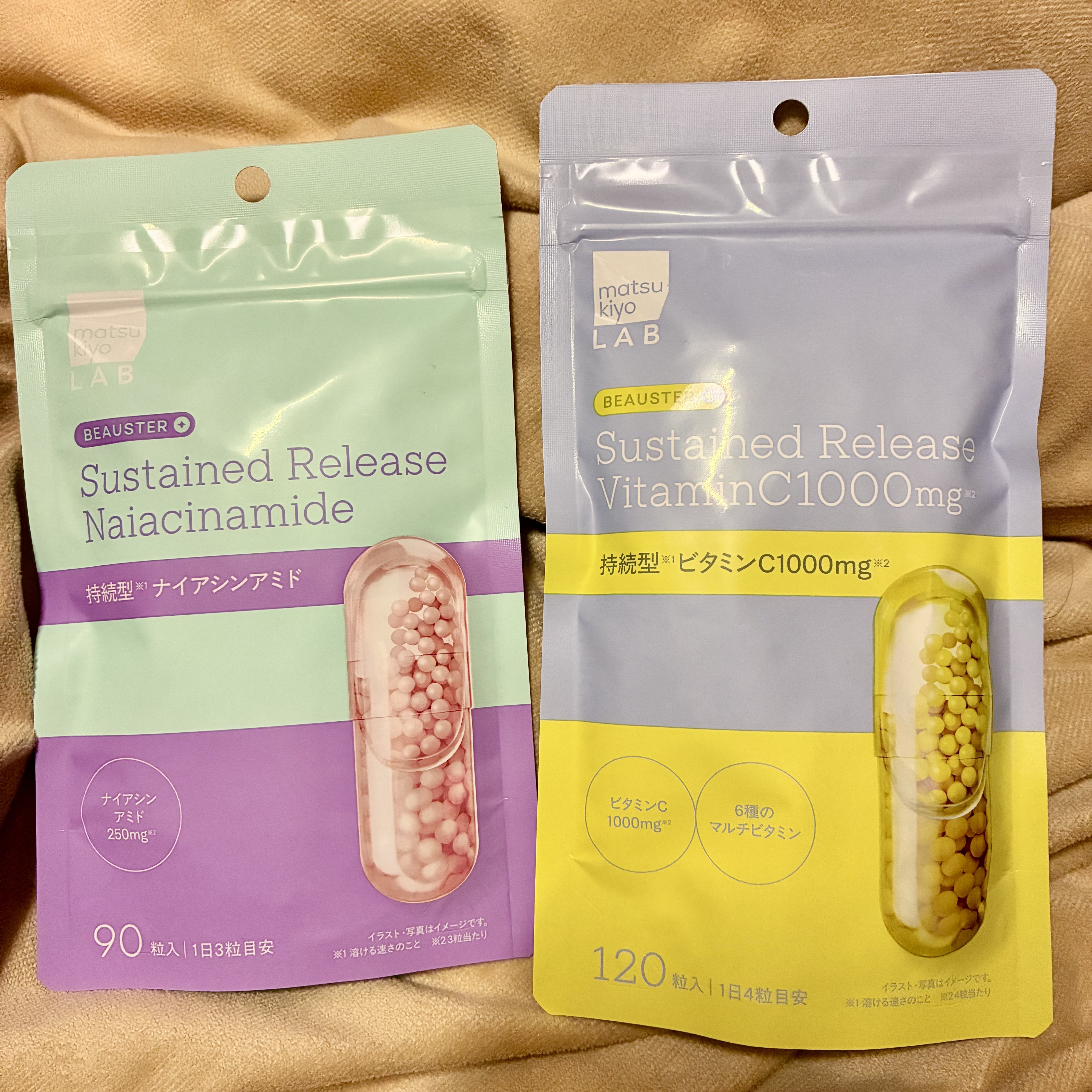 matsukiyo LAB ビュースター 持続型ナイアシンアミドのクチコミ「PRで頂きました。ありがとうございます！

普段様々なサプリを飲みますが、こちらは飲む時に口の.....」（2枚目）
