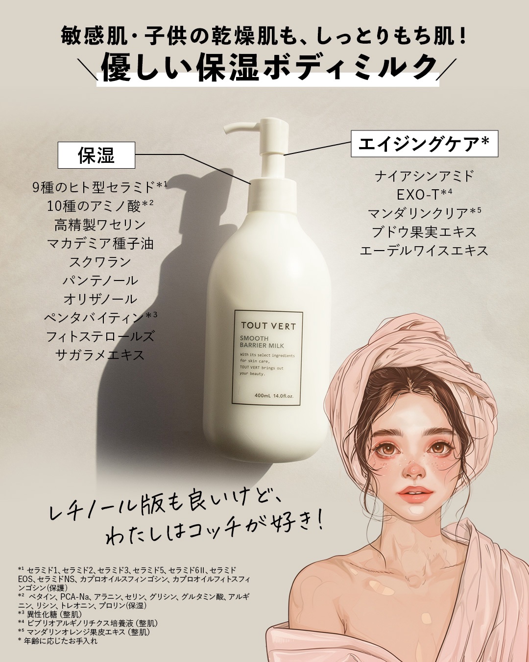 TOUT VERT スムースバリアミルクのクチコミ「ィミルク／

TOUT VERT（トゥヴェール）
スムースバリアミルク
400ml 2,050.....」（2枚目）