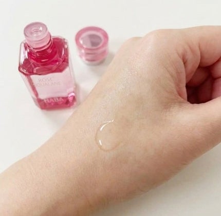 HABA ローズスクワランのクチコミ「HABA
ローズスクワラン
限定のロ-ズスクワラン。
希少なダマスクローズのエキス配合。
バ.....」(3枚目)