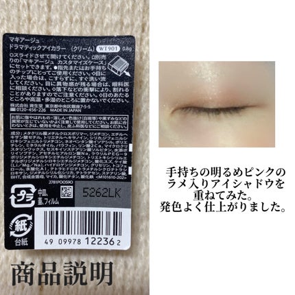 ドラマティックアイカラー (パウダー)/(クリーム)/マキアージュ/アイシャドウパレットを使ったクチコミ(4枚目)