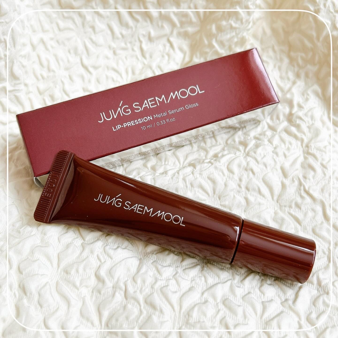 リッププレッションメタルセラムグロス/JUNG SAEM MOOL/リップグロスを使ったクチコミ（1枚目）