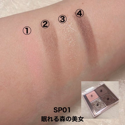 INTO U ローテーショナルアイシャドウパレット/INTO U/アイシャドウパレットを使ったクチコミ(4枚目)