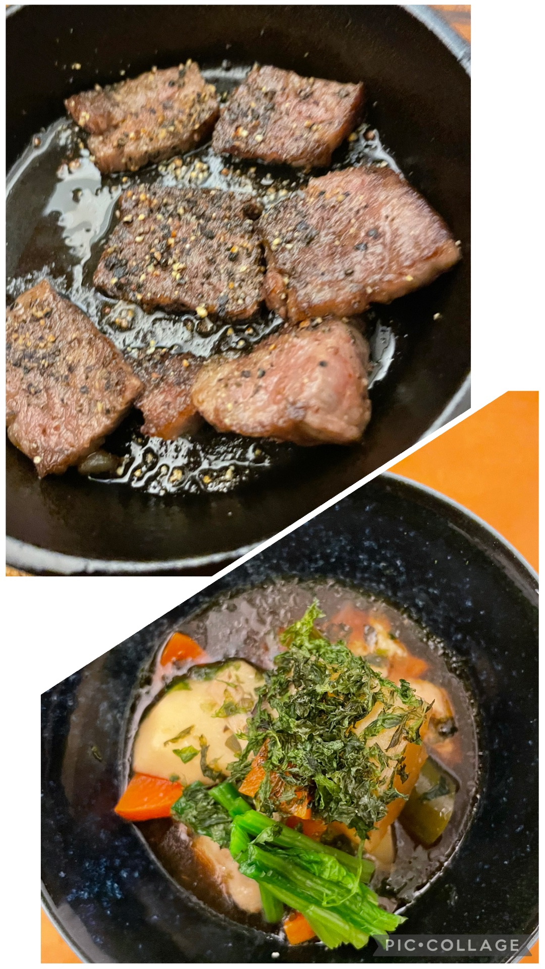 美肌への道

お雑煮と牛肉

あんまり手をかけない料理で
充分おいしく栄養も摂れます。

焼いた牛肉を、わさび塩で食べると
美味しいです。
塩胡椒して焼きます。

レモンを絞っても良いかも。

ほうれん草って茹でる時
かさばってどうも敬遠し
