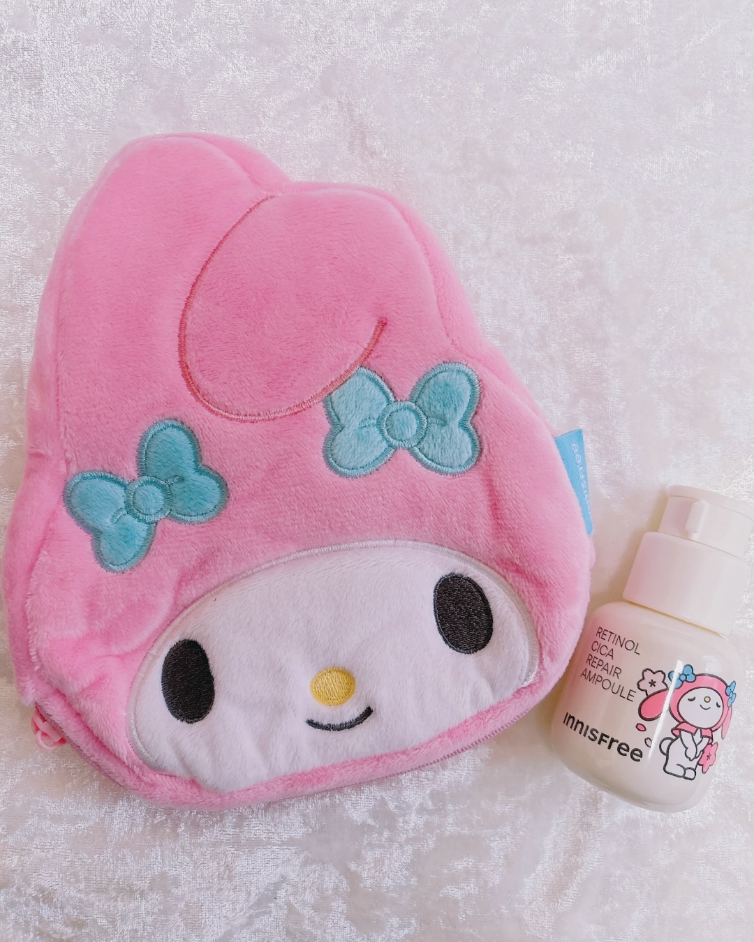 💗【イニスフリー】レチノールシカリペアセラム💗

 🎀＼可愛すぎるマイメロコラボ／🎀

＃肌治安お守りセラム

　　🇰🇷韓国トラブル美容液1位🥇

　💛攻めのレチノール✕守りのシカ🩵
　🥚~つるんとなめらかたまご肌へ~�