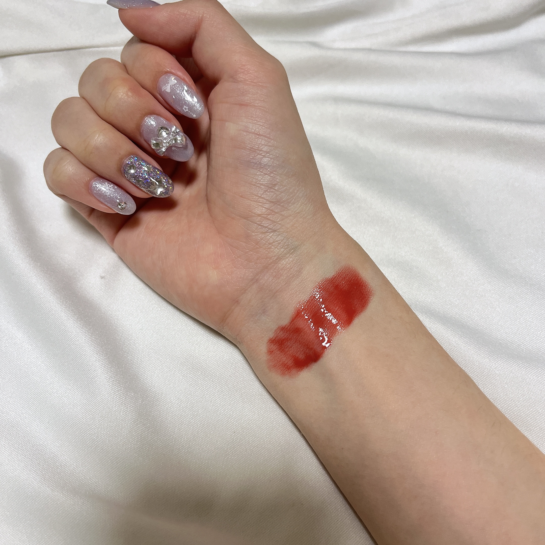 ジューシーラスティングティント 07 ジュジュブ(JUJUBE)/rom&nd/リップティントを使ったクチコミ（2枚目）